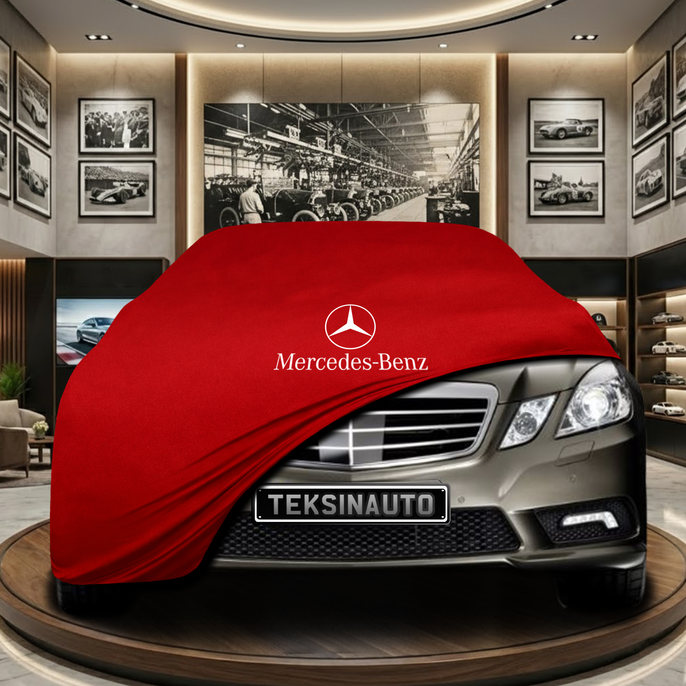 Mercedes Benz E S212 Station Wagon Indoor Car Cover Custom Fit, Black, Gray, Blue, Red Color