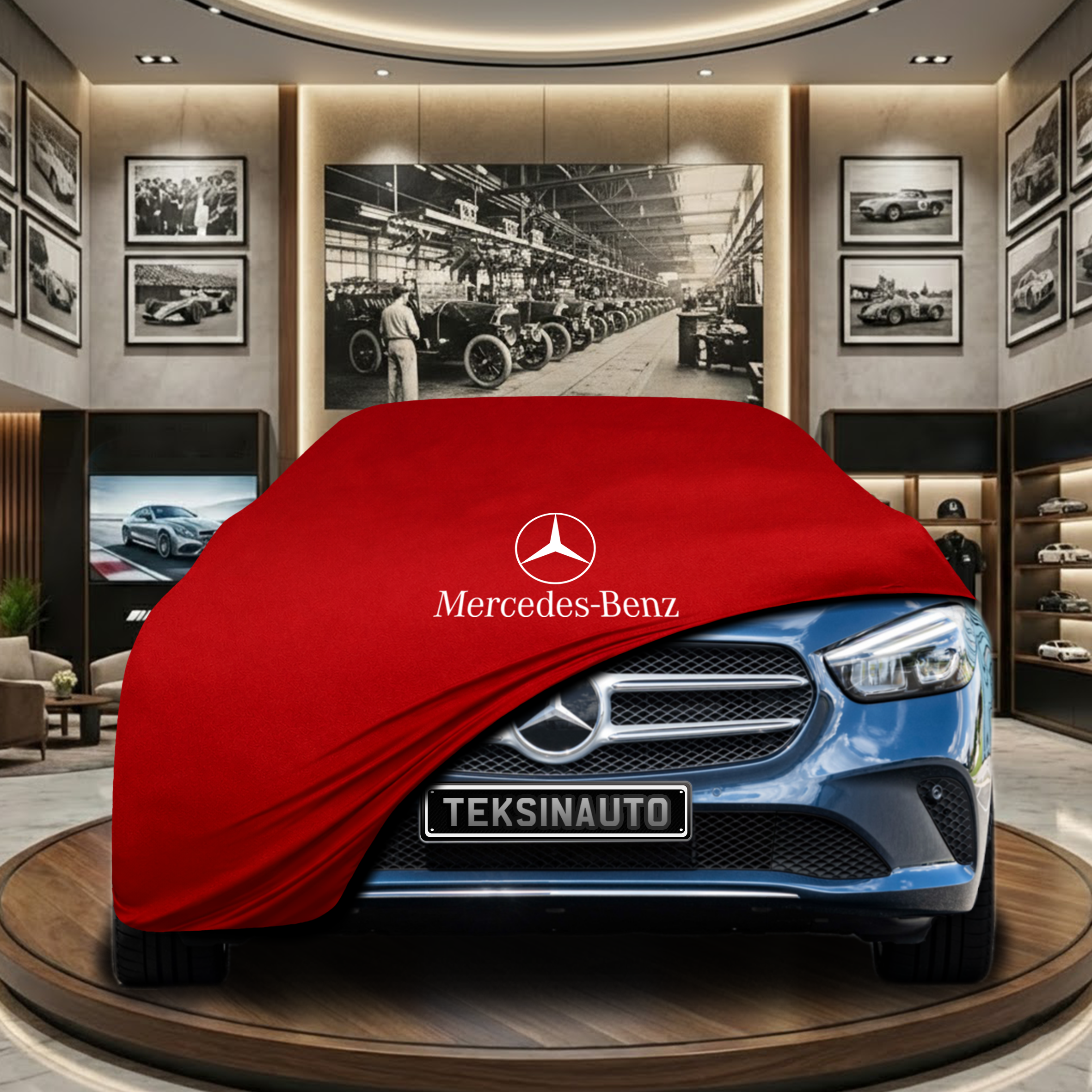Mercedes Benz B Series W247 (2018-) Indoor Car Cover Custom Fit, Black, Gray, Blue, Red Color