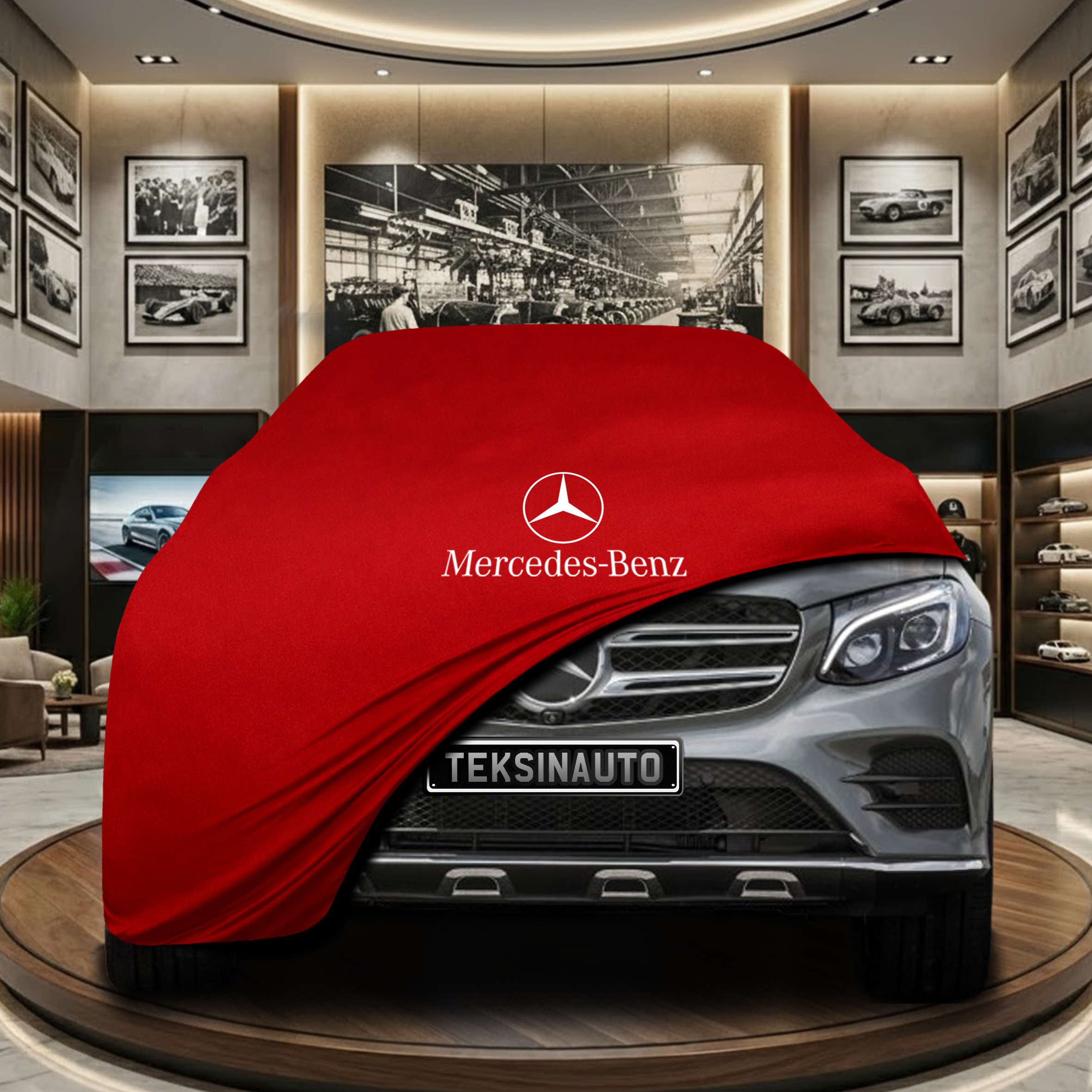 Mercedes Benz GLC X253 Indoor Car Cover Custom Fit, Black, Gray, Blue, Red Color