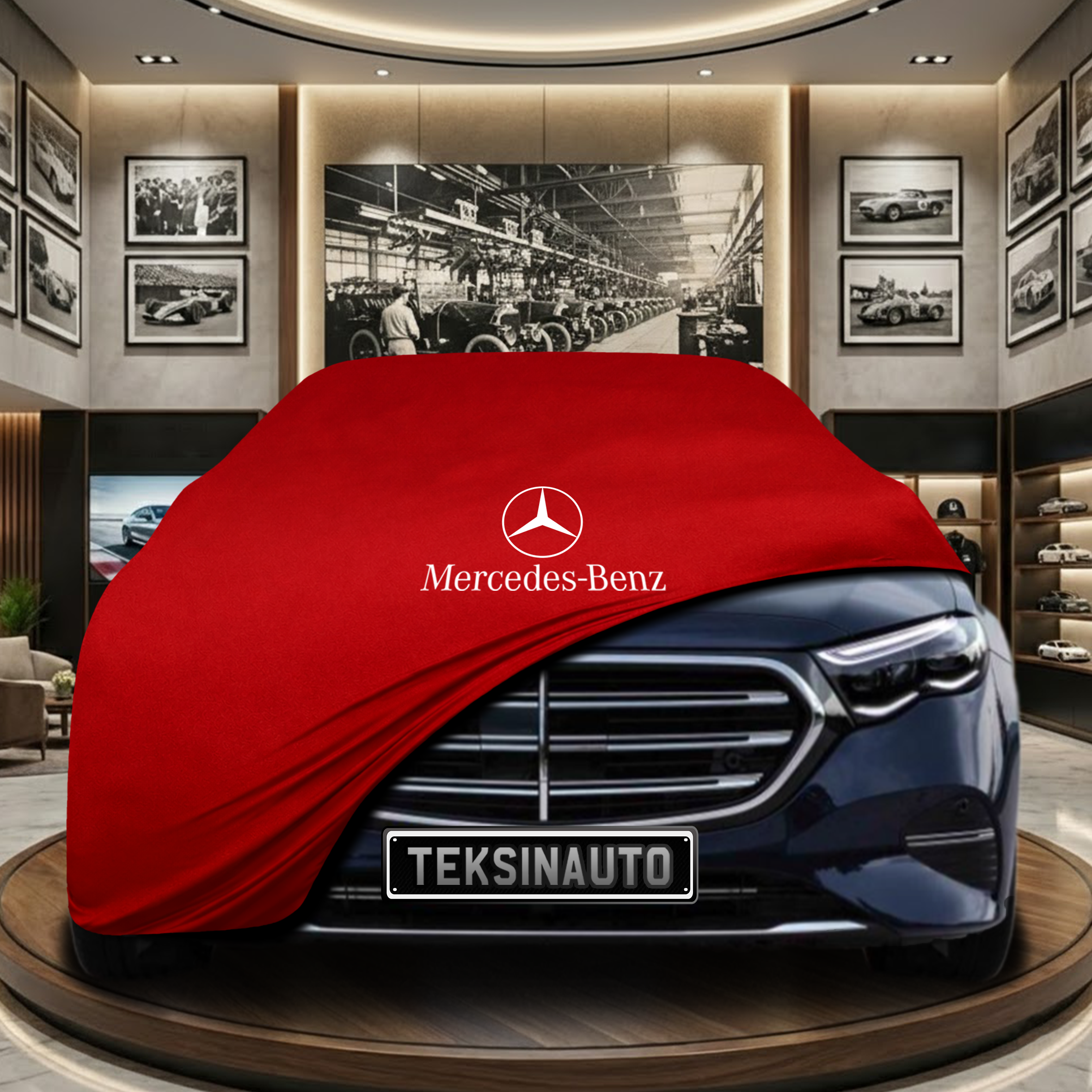 Mercedes Benz E W214 (2023-) Indoor Car Cover Custom Fit, Black, Gray, Blue, Red Color