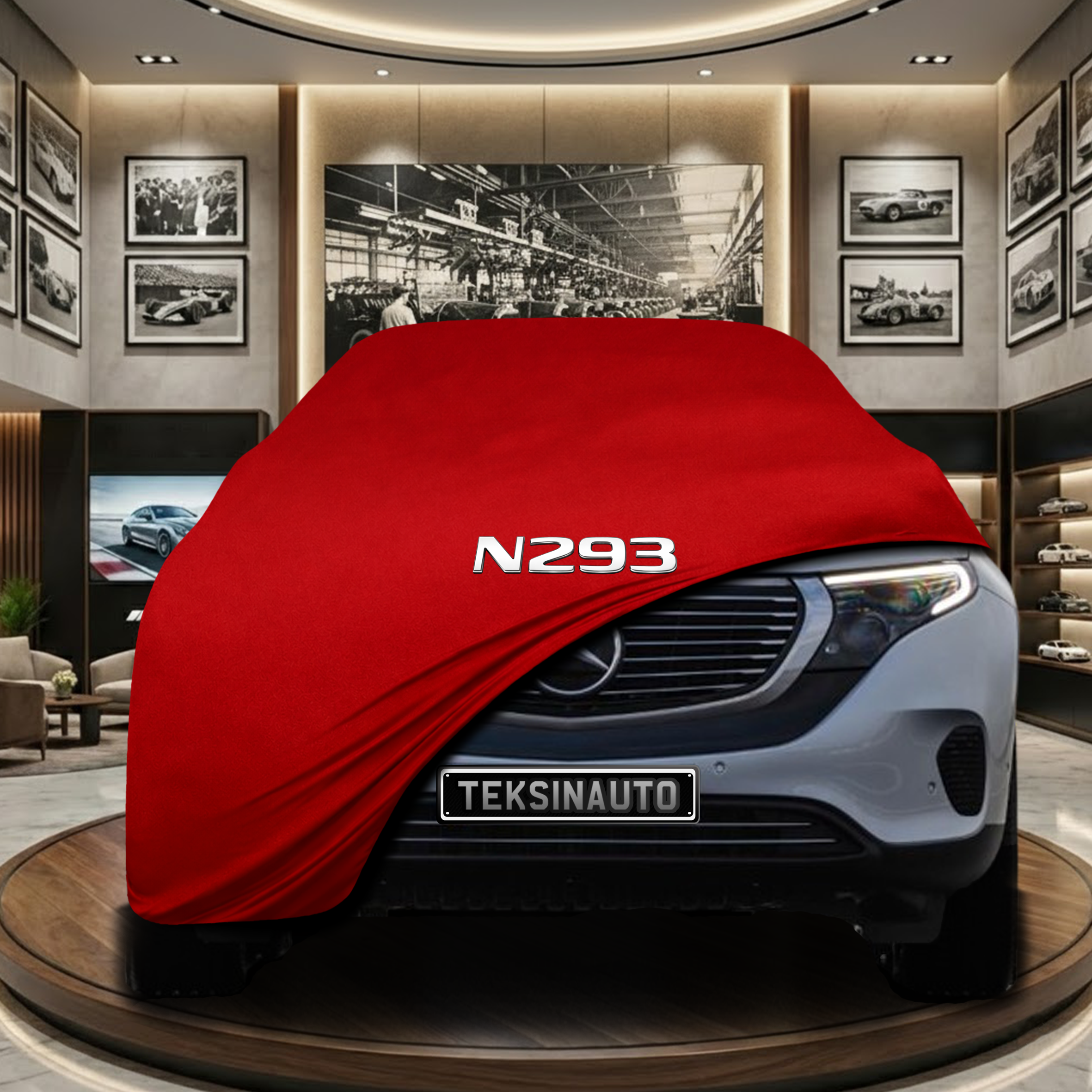 Mercedes Benz EQC (N293) Indoor Car Cover Custom Fit, Black, Gray, Blue, Red Color