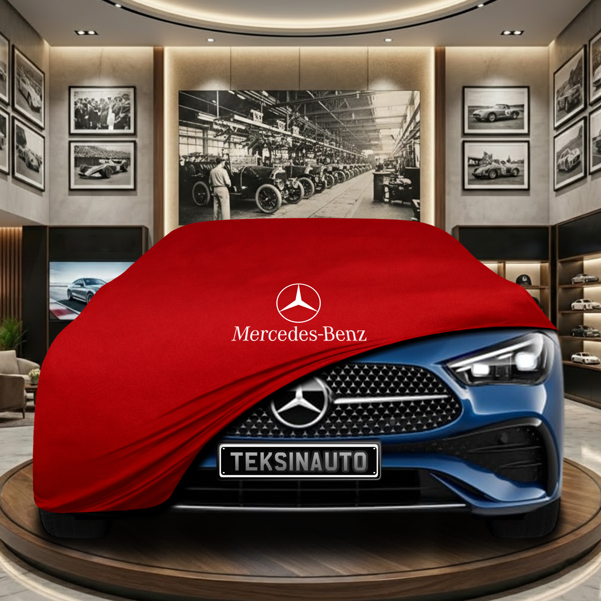 MERCEDES CLE C236 COUPE 2023-  Indoor Car Cover Custom Fit, Black, Gray, Blue, Red Color