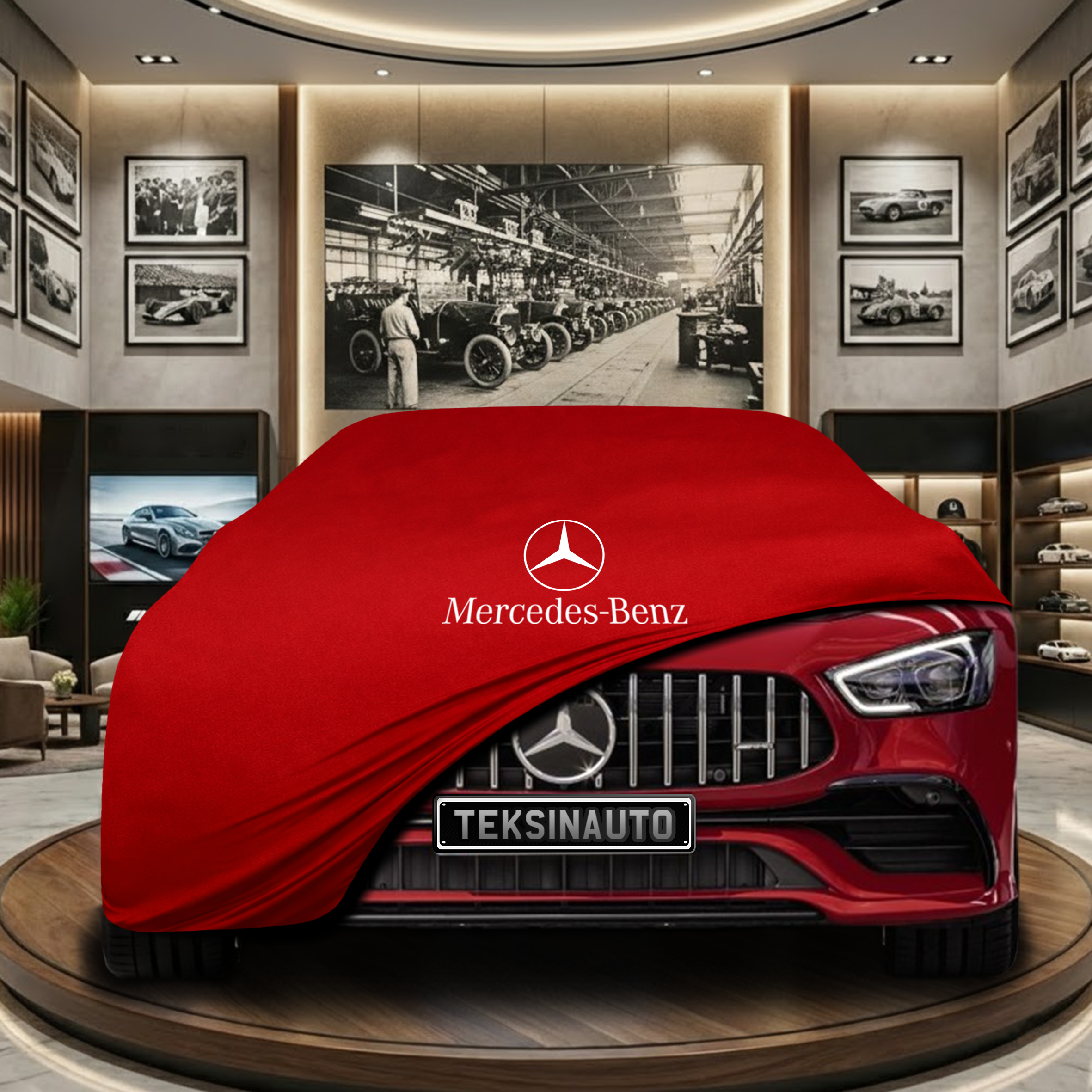 MERCEDES AMG GT 4 DOOR 2018-2021 Indoor Car Cover Custom Fit, Black, Gray, Blue, Red Color