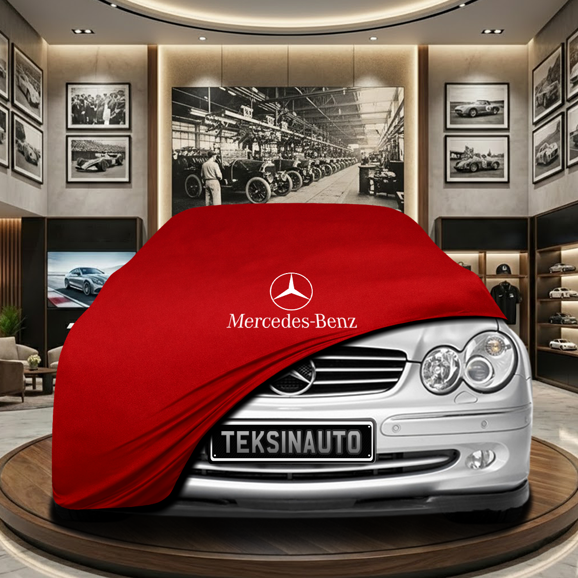 MERCEDES SL R230 2003-2008 Indoor Car Cover Custom Fit, Black, Gray, Blue, Red Color