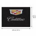 Cadillac Premium Luxury Rug (60x87) INCH (150x220) cm Home, Garage & Display Carpet Auto Area Carpet, Car Garage Decor,Car Floor Mat