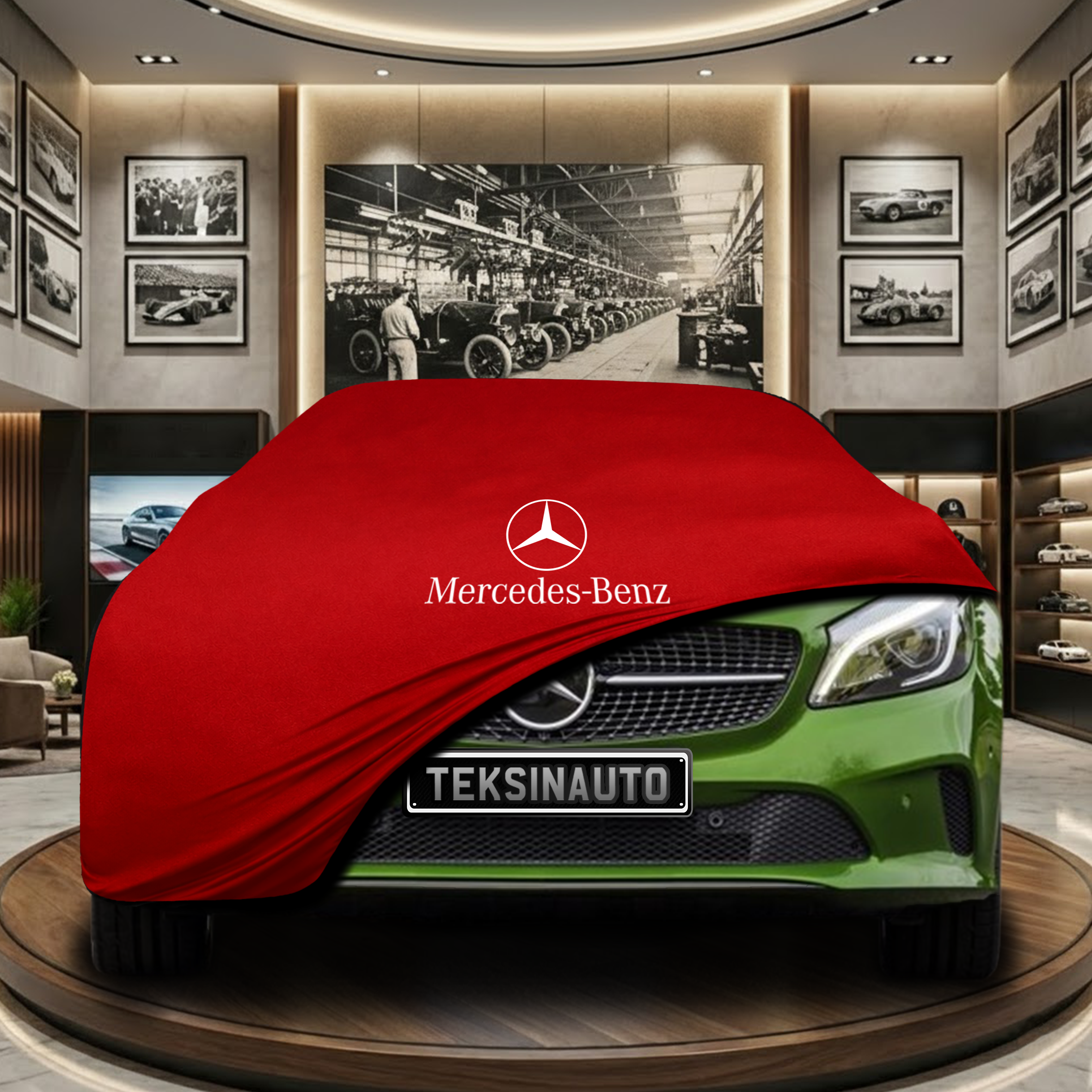 Mercedes Benz A Series W176 Indoor Car Cover Custom Fit, Black, Gray, Blue, Red Color