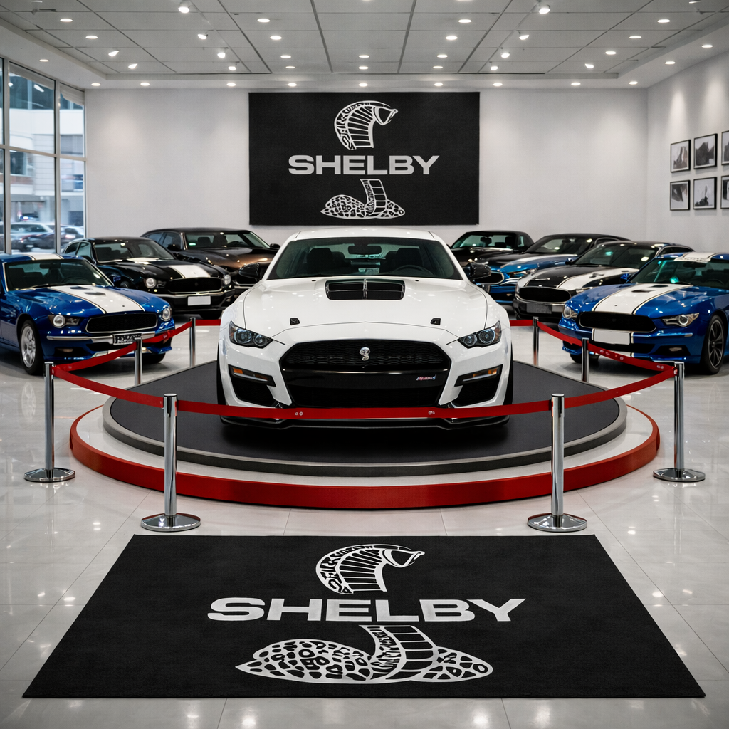 Shelby Premium Luxury Rug (60x87) INCH (150x220) cm Home, Garage & Display Carpet Auto Area Carpet, Car Garage Decor,Car Floor Mat
