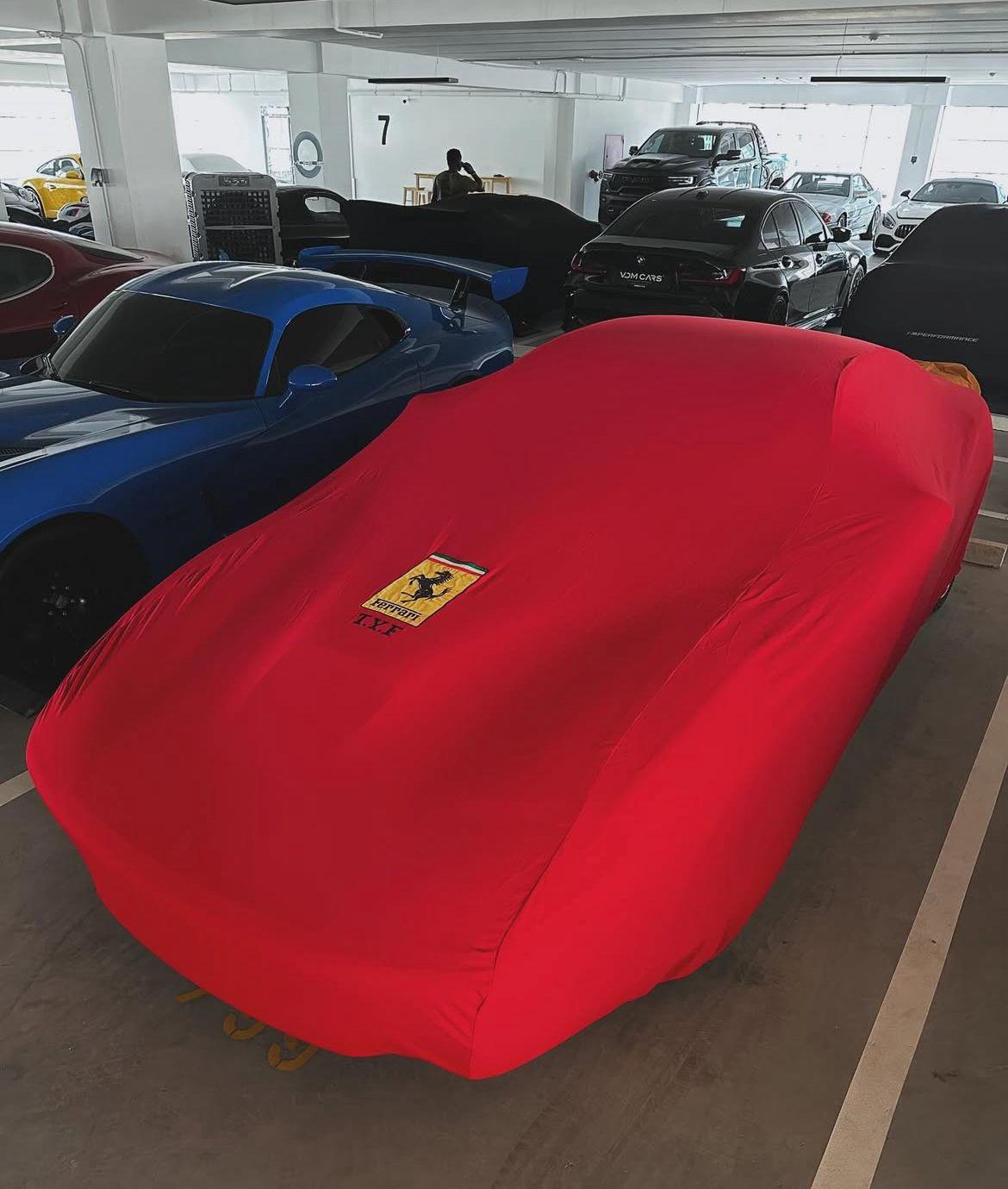 Ferrari 360 Modena Custom Fit Indoor Car Cover Soft Stretch Black Gray Blue Red Dust Protection Garage Cover Laser Cut + Bag