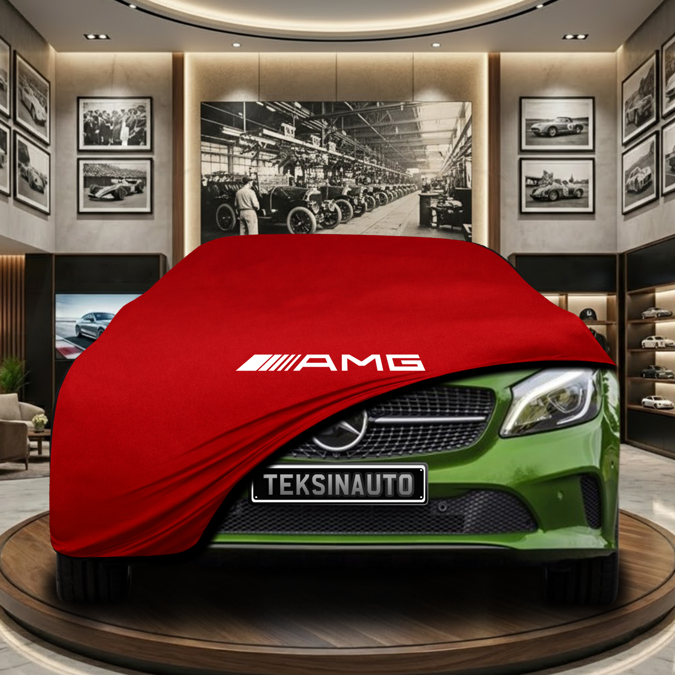 Mercedes Benz A Series W176 Indoor Car Cover Custom Fit, Black, Gray, Blue, Red Color
