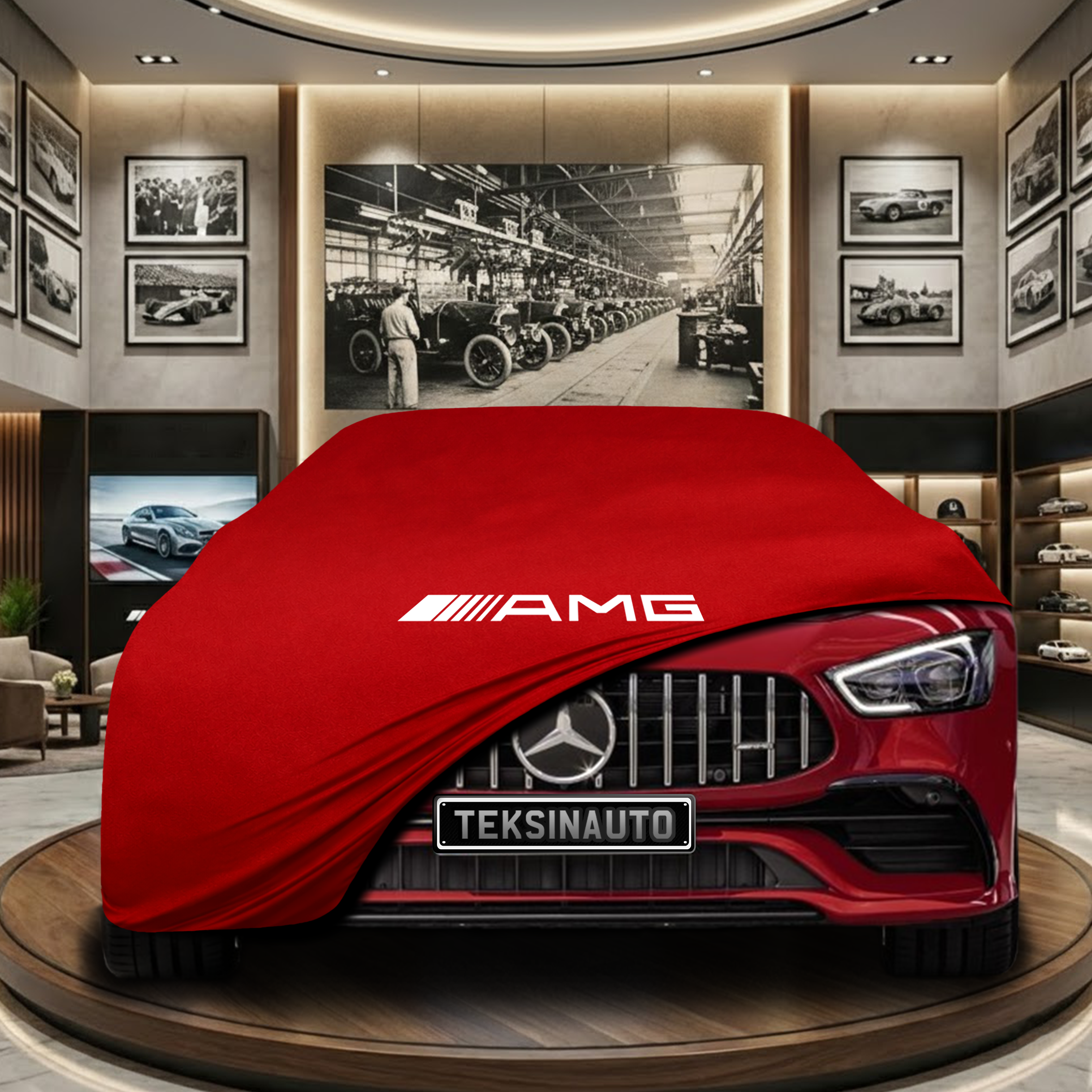 MERCEDES AMG GT 4 DOOR 2018-2021 Indoor Car Cover Custom Fit, Black, Gray, Blue, Red Color