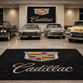Cadillac Premium Luxury Rug (60x87) INCH (150x220) cm Home, Garage & Display Carpet Auto Area Carpet, Car Garage Decor,Car Floor Mat