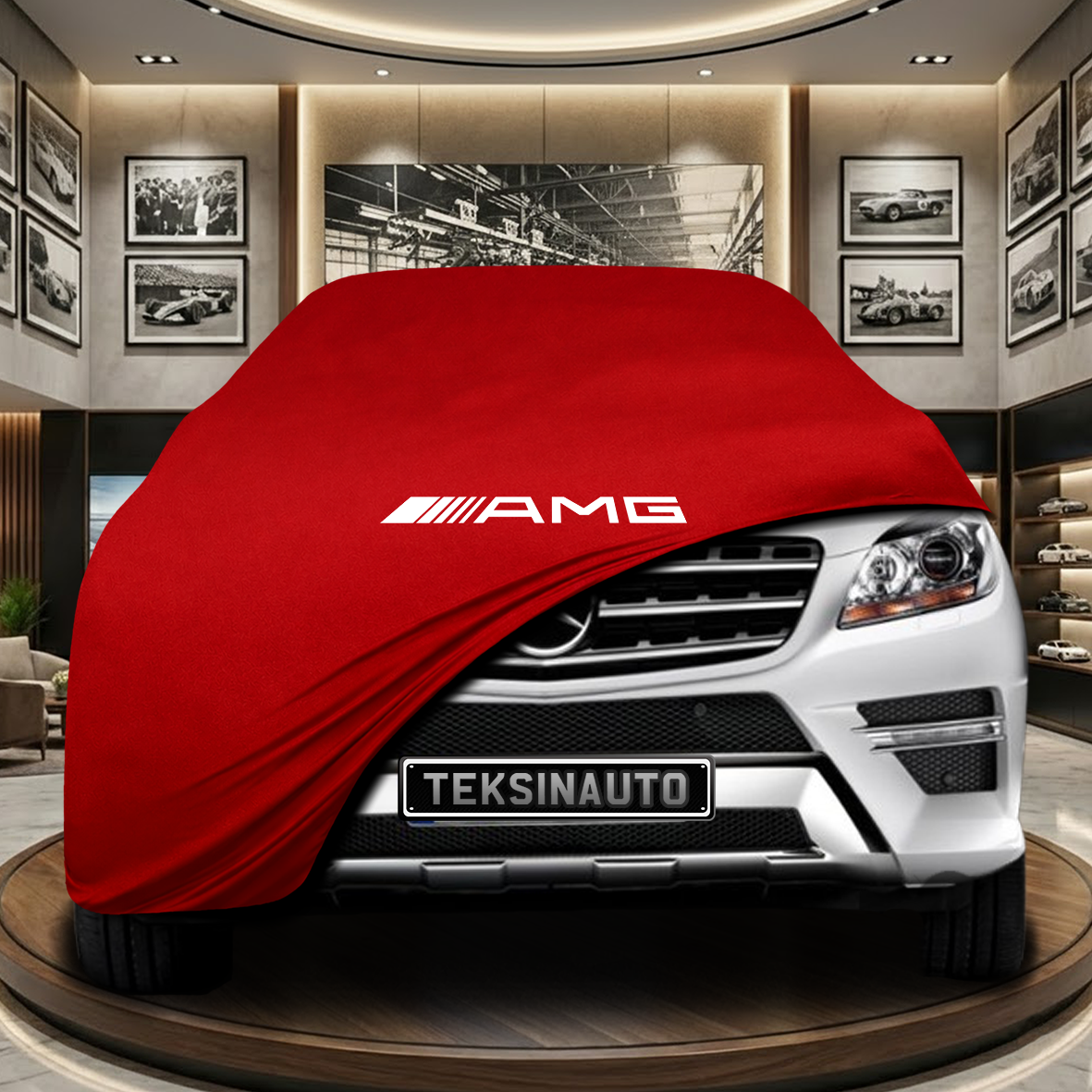Mercedes Benz M W166 Indoor Car Cover Custom Fit, Black, Gray, Blue, Red Color