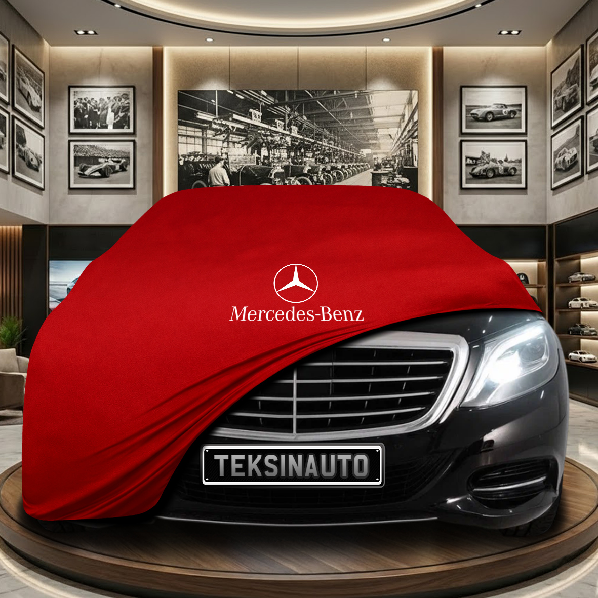 MERCEDES S C217 COUPE-CABRİO 2013-2020 Indoor Car Cover Custom Fit, Black, Gray, Blue, Red Color