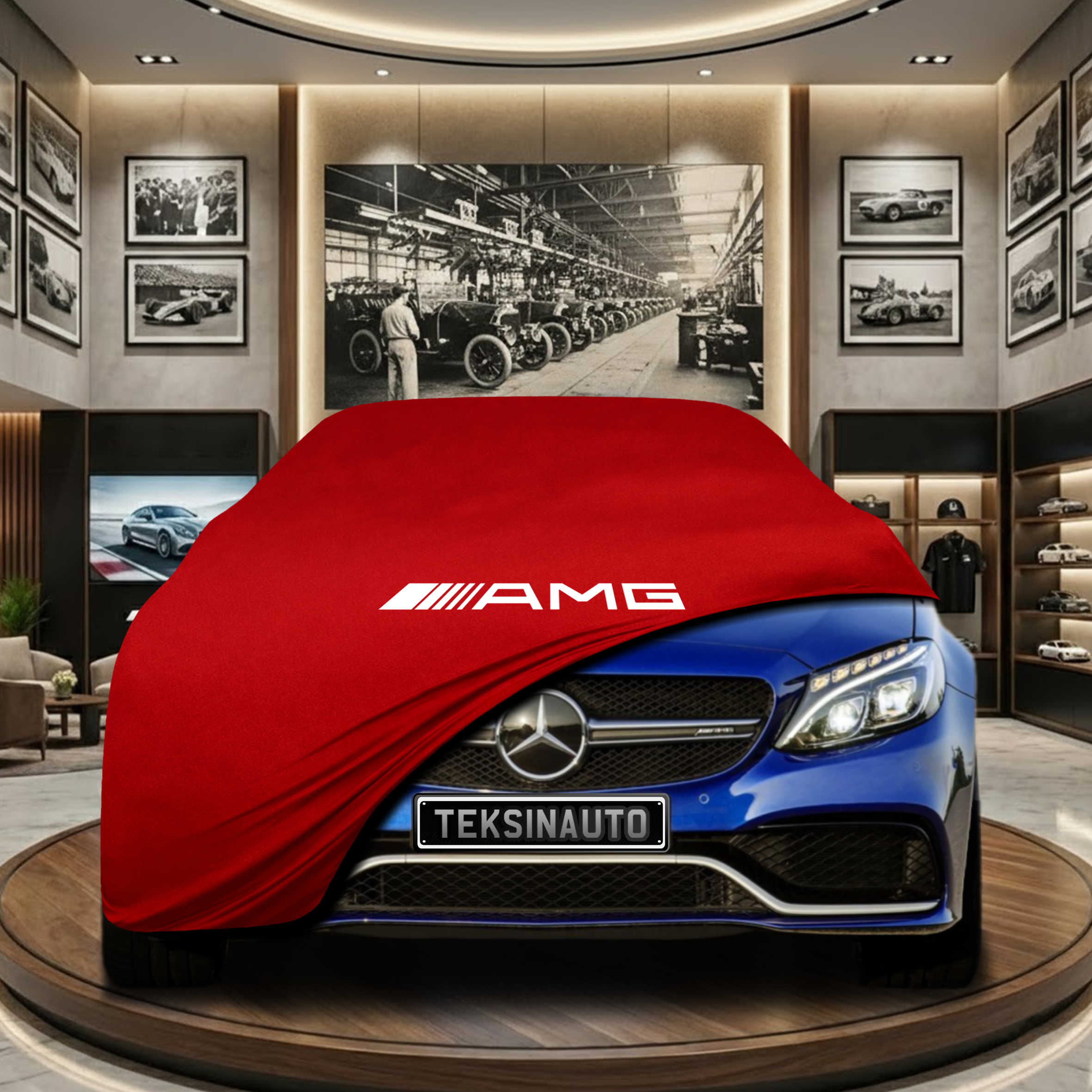 Mercedes Benz C S205 Station Wagon Indoor Car Cover Custom Fit, Black, Gray, Blue, Red Color