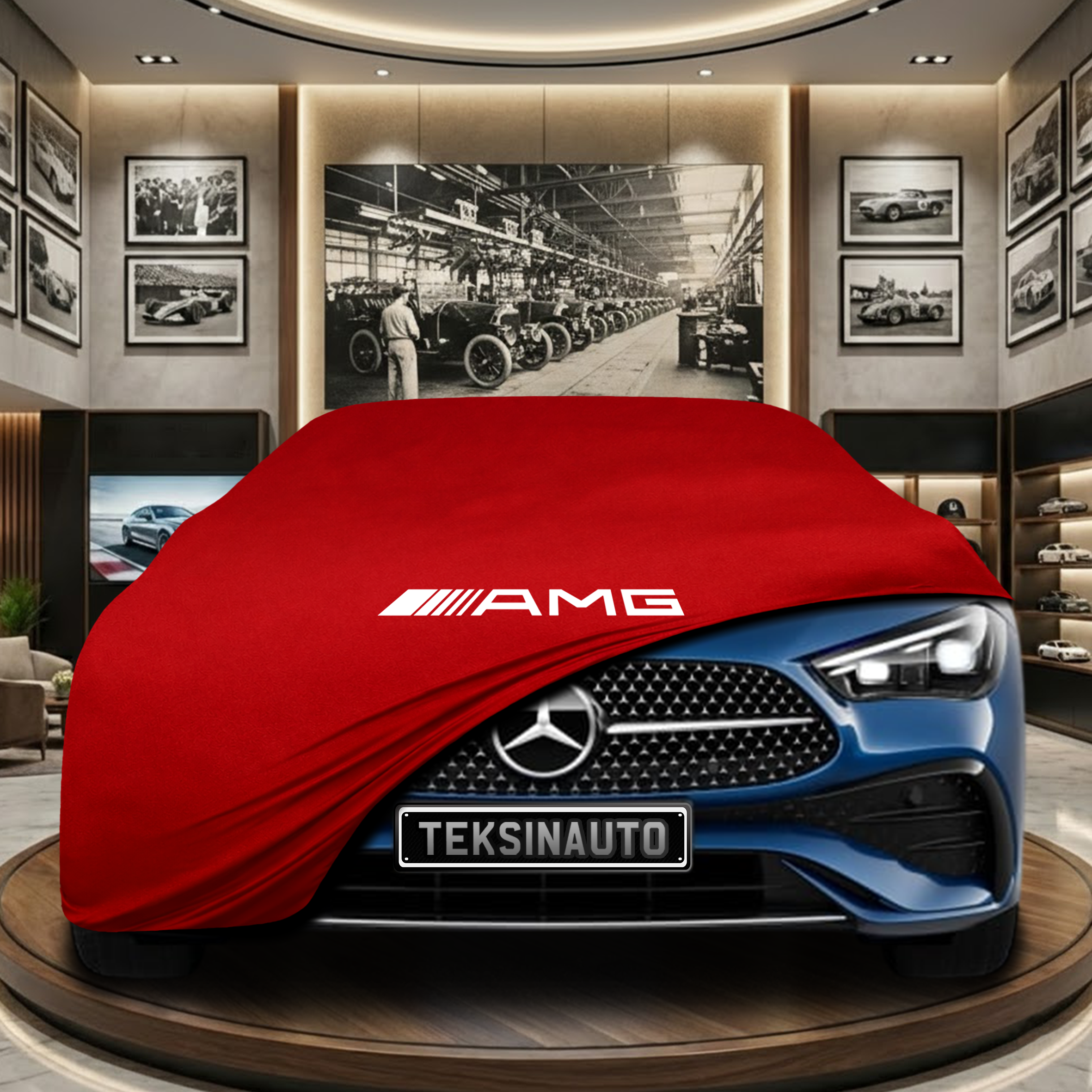 MERCEDES CLE C236 COUPE 2023-  Indoor Car Cover Custom Fit, Black, Gray, Blue, Red Color