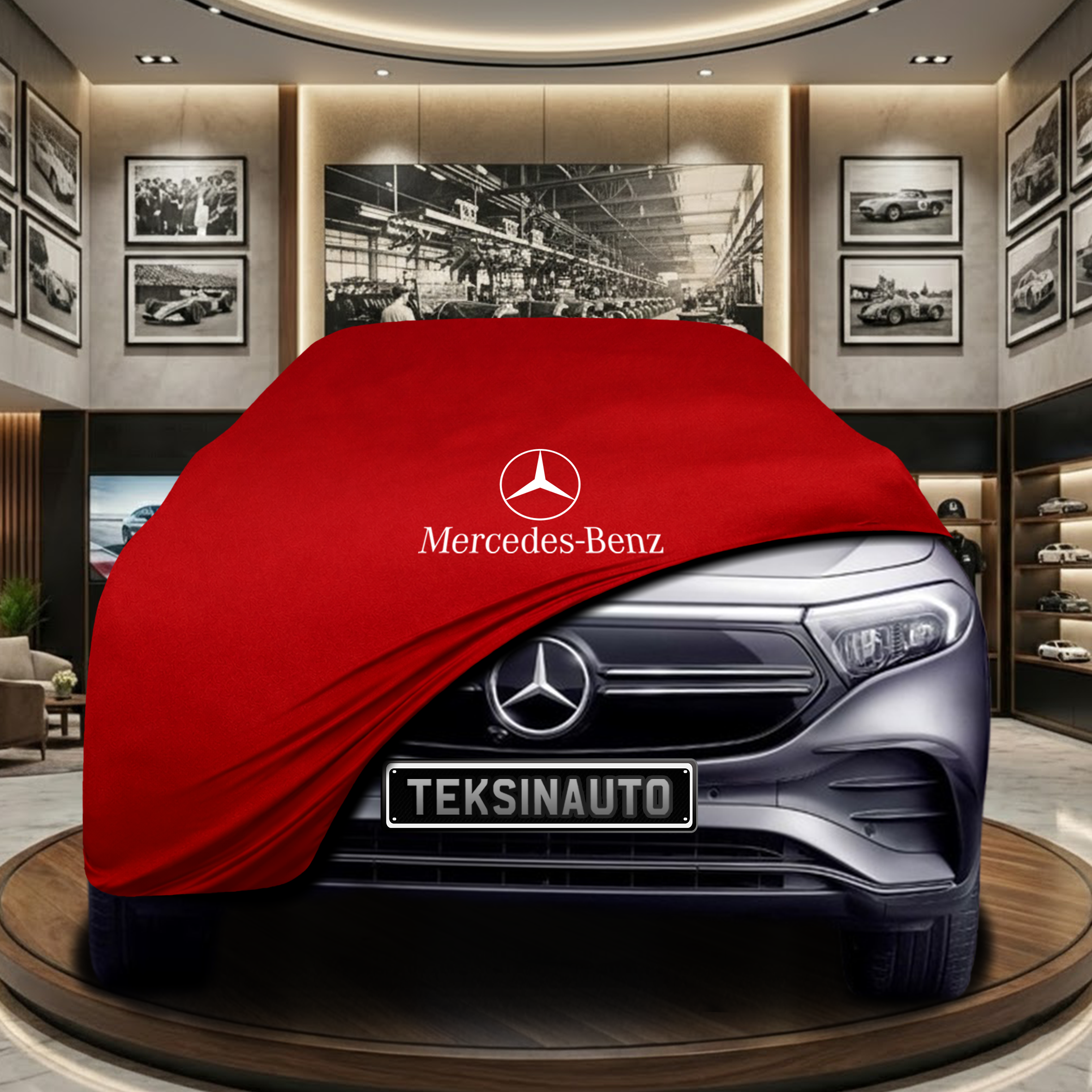 MERCEDES EQA 2021- Indoor Car Cover Custom Fit, Black, Gray, Blue, Red Color