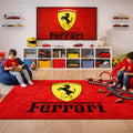 Ferrari Luxury Rug (60x87) INCH (150x220) cm Home, Garage & Display Carpet Auto Area Carpet, Car Garage Decor,Car Floor Mat