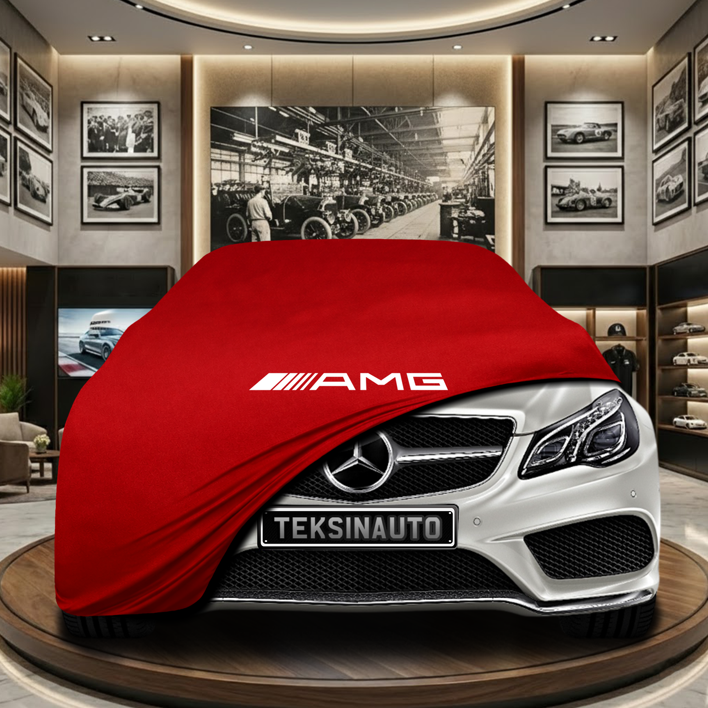 Mercedes Benz E A207 Cabrio Coupe Indoor Car Cover Custom Fit, Black, Gray, Blue, Red Color