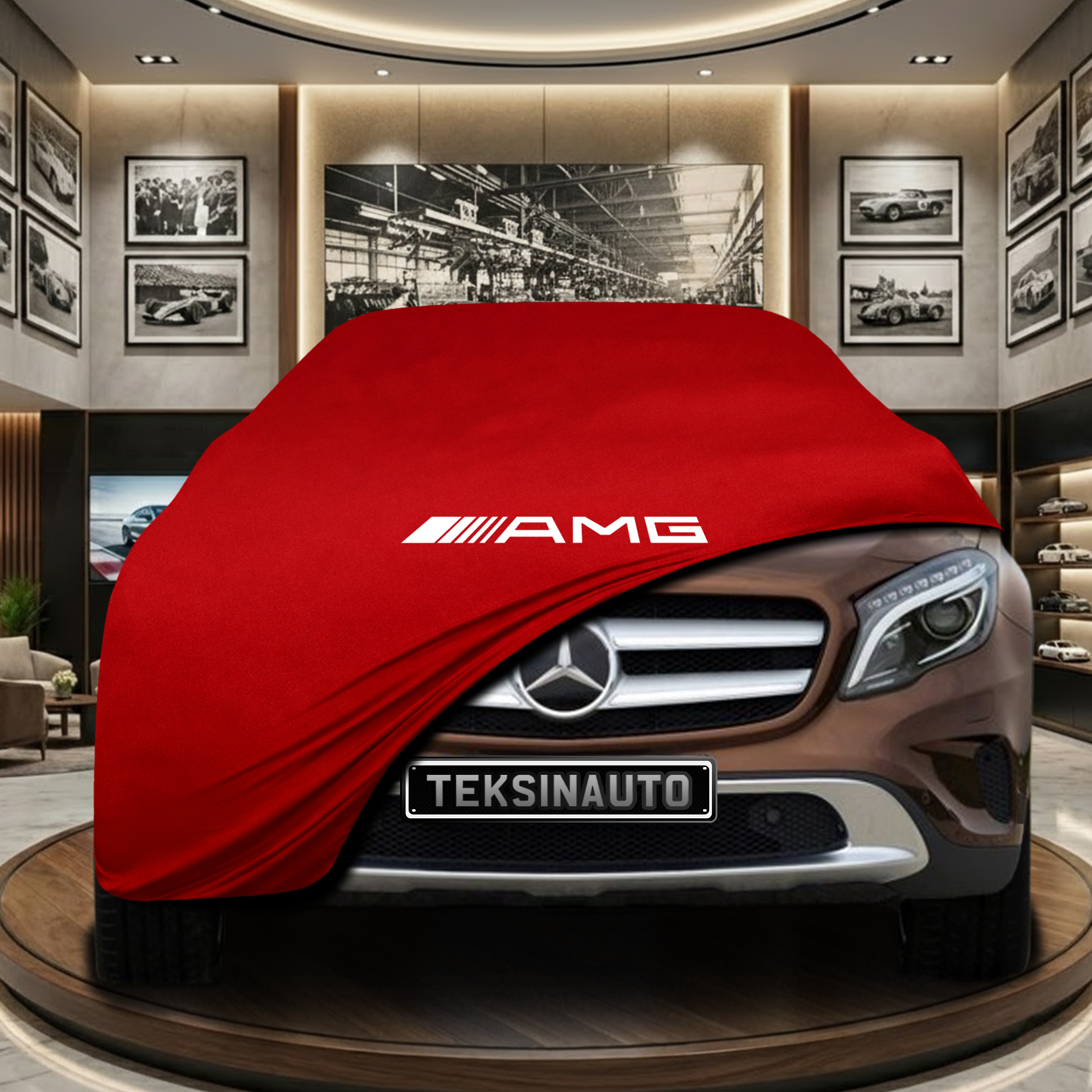 Mercedes Benz GLA X156 (2013-2019) Indoor Car Cover Custom Fit, Black, Gray, Blue, Red Color