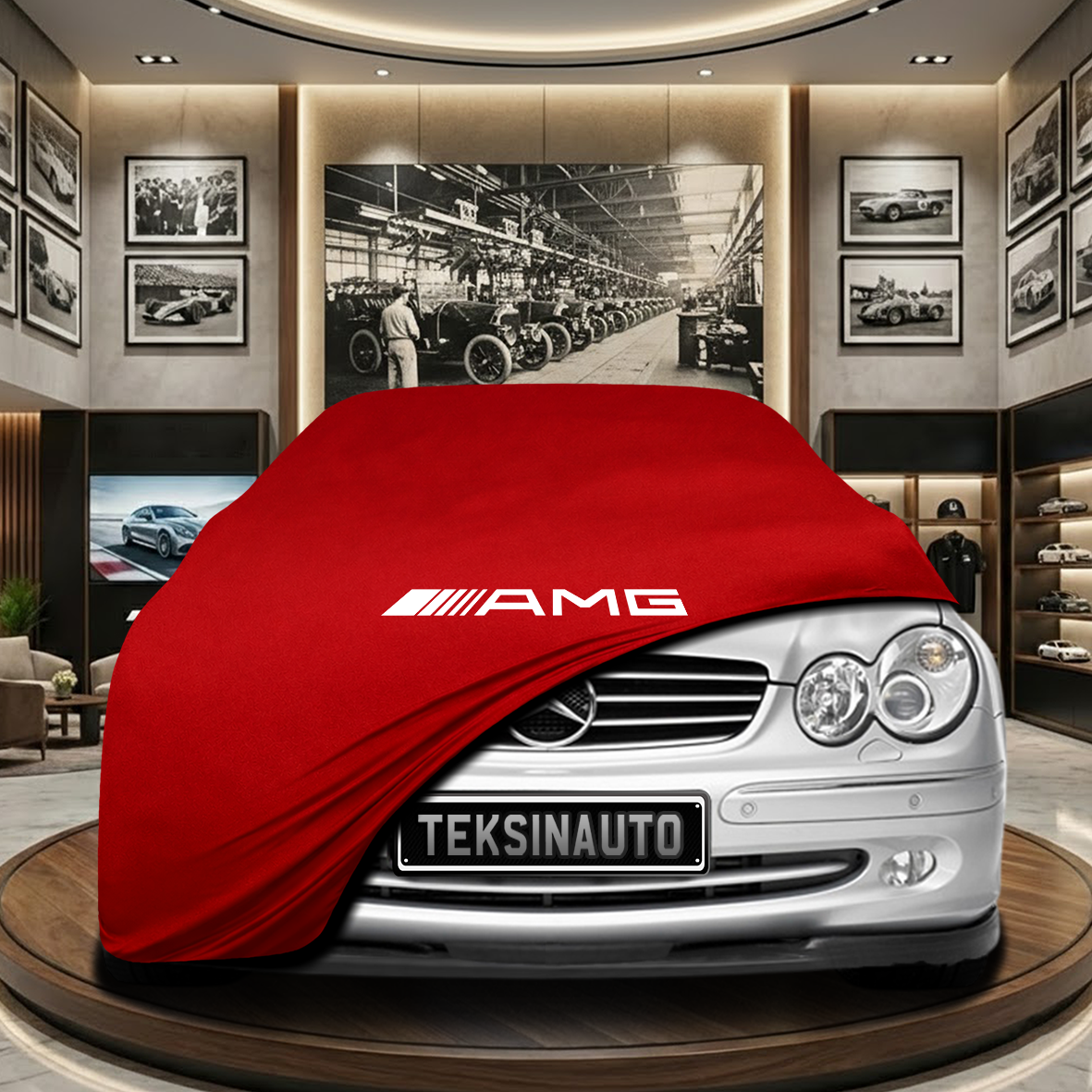 MERCEDES SL R230 2003-2008 Indoor Car Cover Custom Fit, Black, Gray, Blue, Red Color