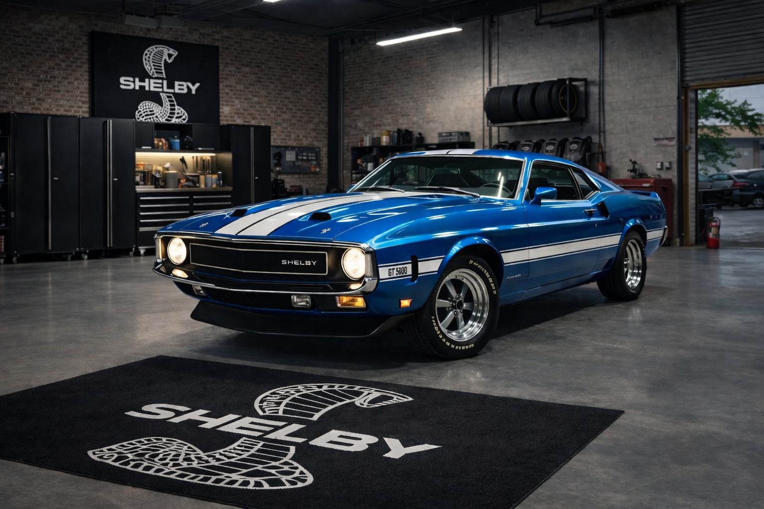 Shelby Premium Luxury Rug (60x87) INCH (150x220) cm Home, Garage & Display Carpet Auto Area Carpet, Car Garage Decor,Car Floor Mat