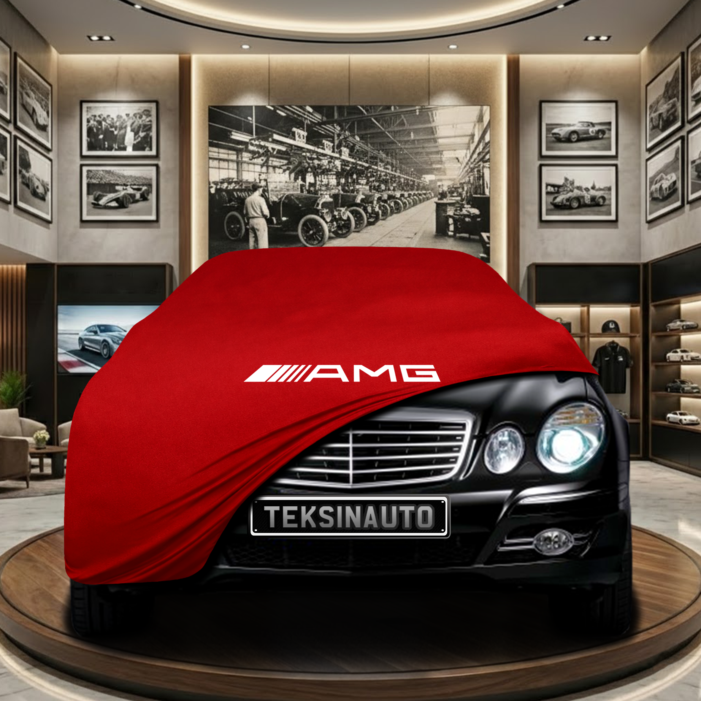Mercedes Benz E W211 Indoor Car Cover Custom Fit, Black, Gray, Blue, Red Color