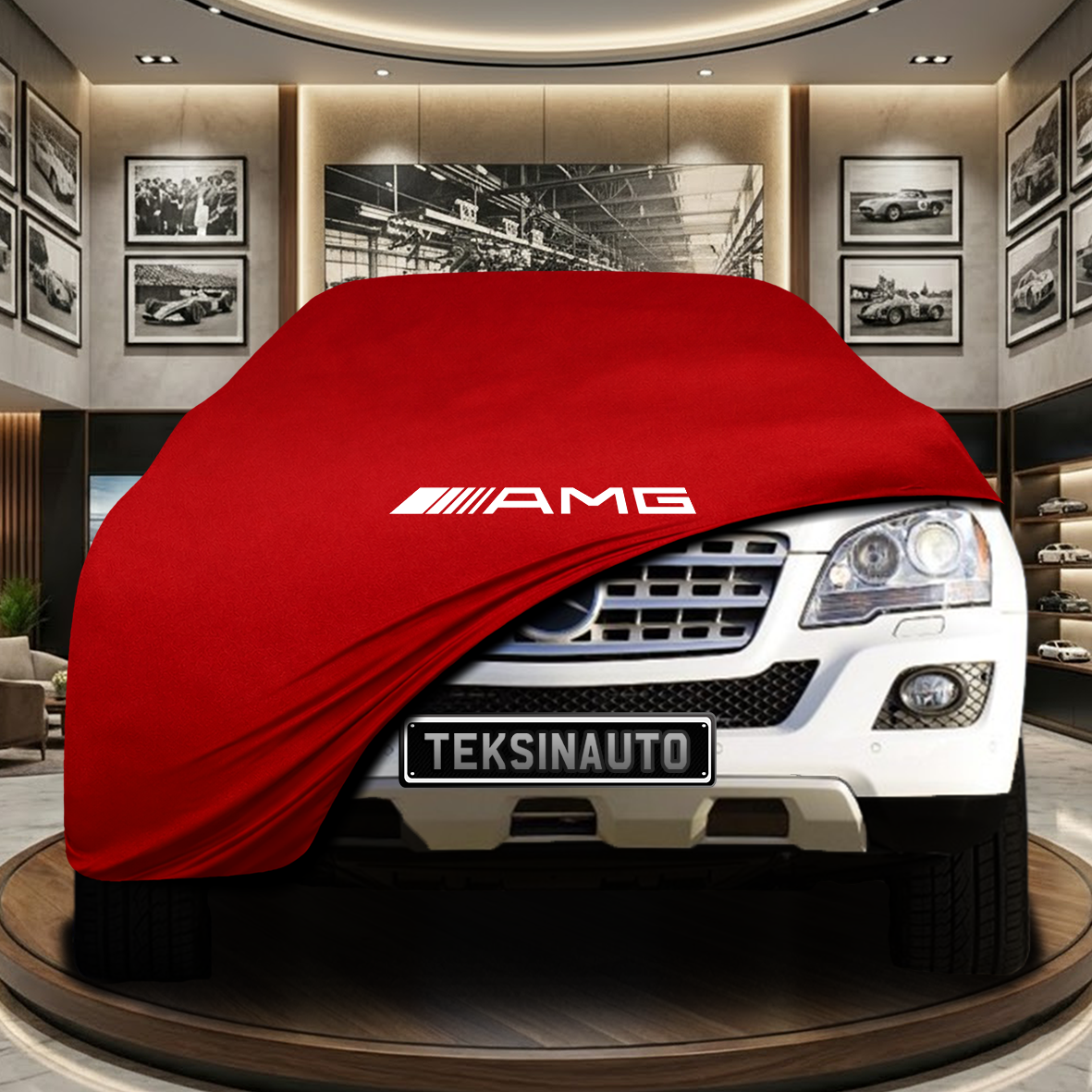 Mercedes Benz M W164 Indoor Car Cover Custom Fit, Black, Gray, Blue, Red Color