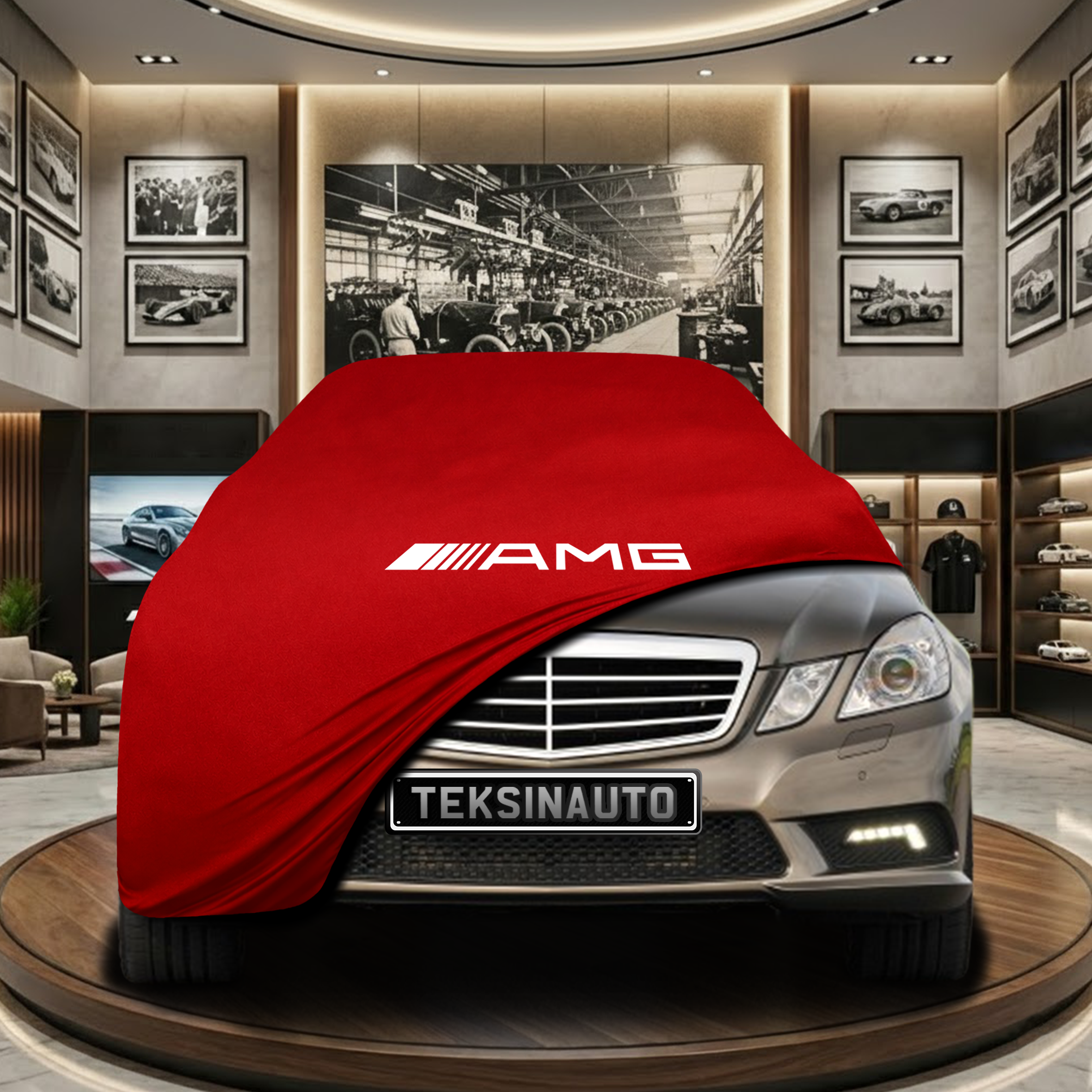 Mercedes Benz E W212 Indoor Car Cover Custom Fit, Black, Gray, Blue, Red Color