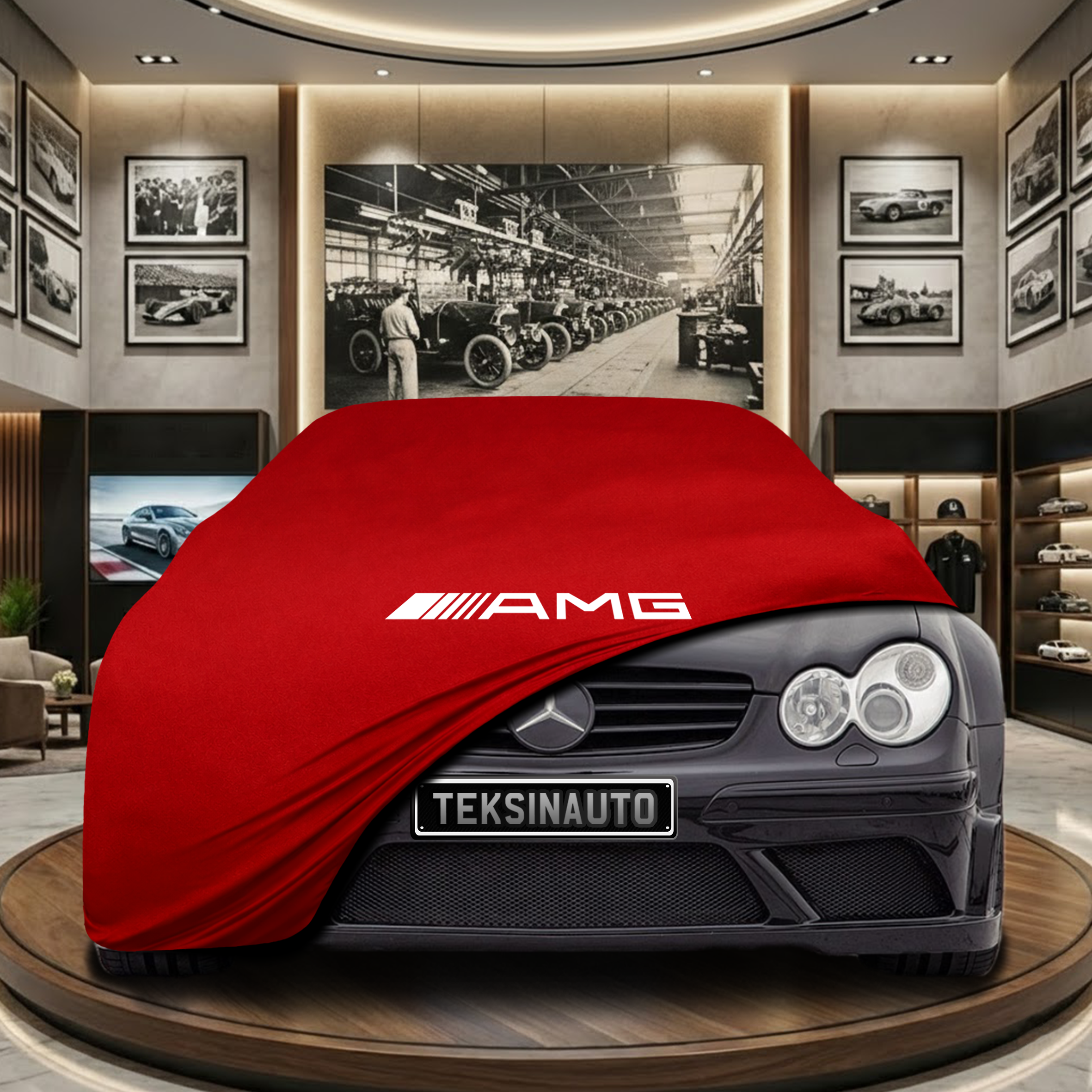 Mercedes Benz CLK W209 Indoor Car Cover Custom Fit, Black, Gray, Blue, Red Color