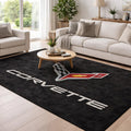 Corvette Premium Luxury Rug (60x87) INCH (150x220) cm Home, Garage & Display Carpet Auto Area Carpet, Car Garage Decor,Car Floor Mat