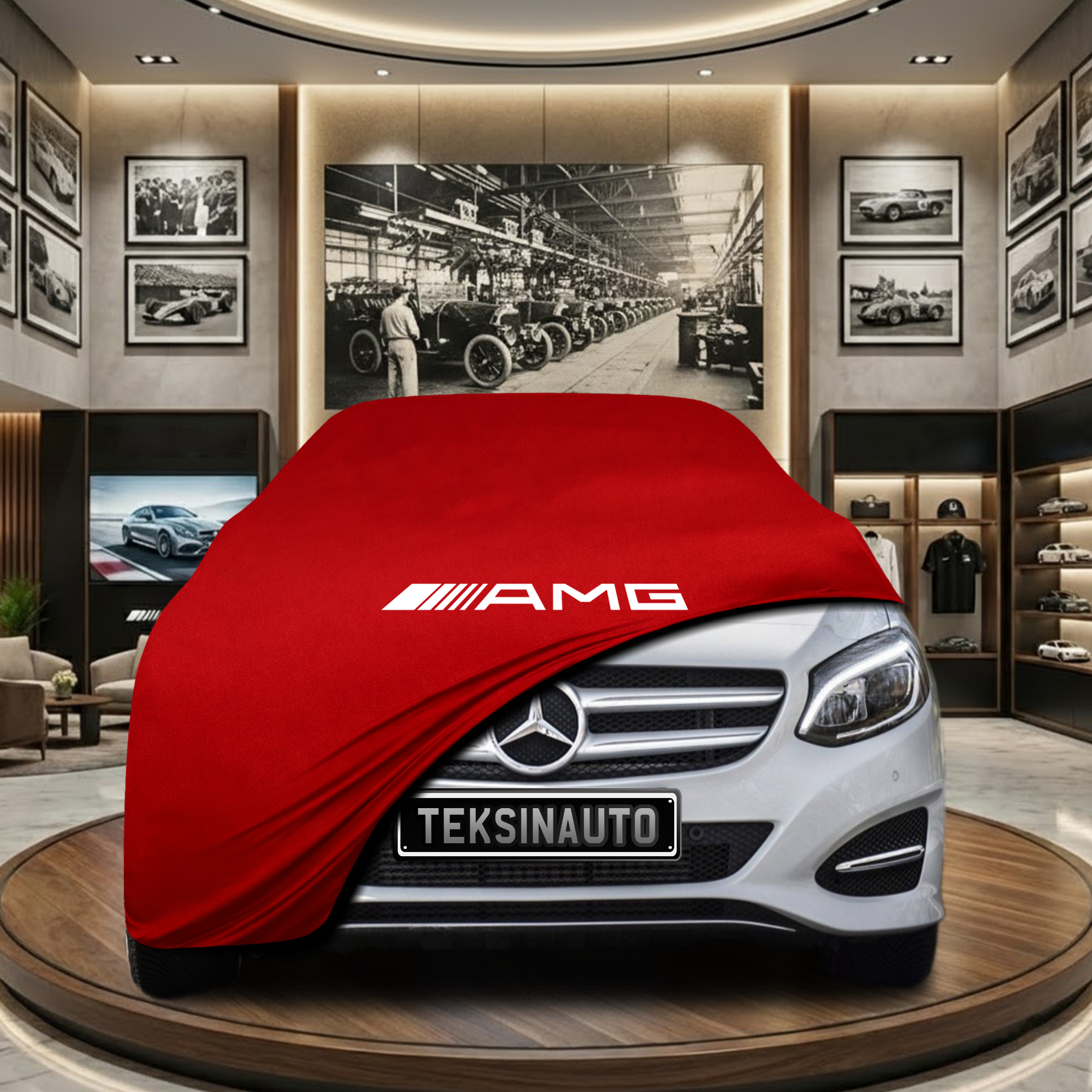 Mercedes Benz B Series W246 (2011-2018) Indoor Car Cover Custom Fit, Black, Gray, Blue, Red Color