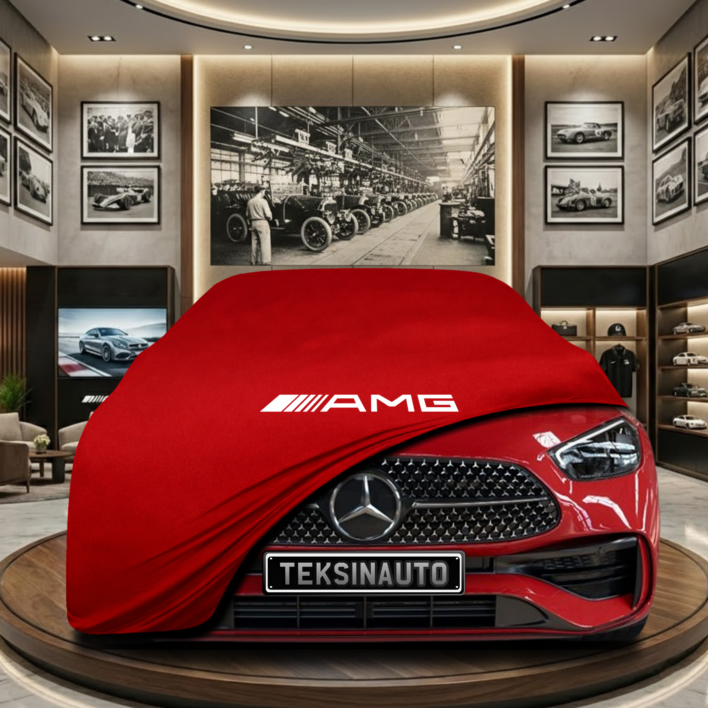 MERCEDES C S206 SW 2022-  Indoor Car Cover Custom Fit, Black, Gray, Blue, Red Color