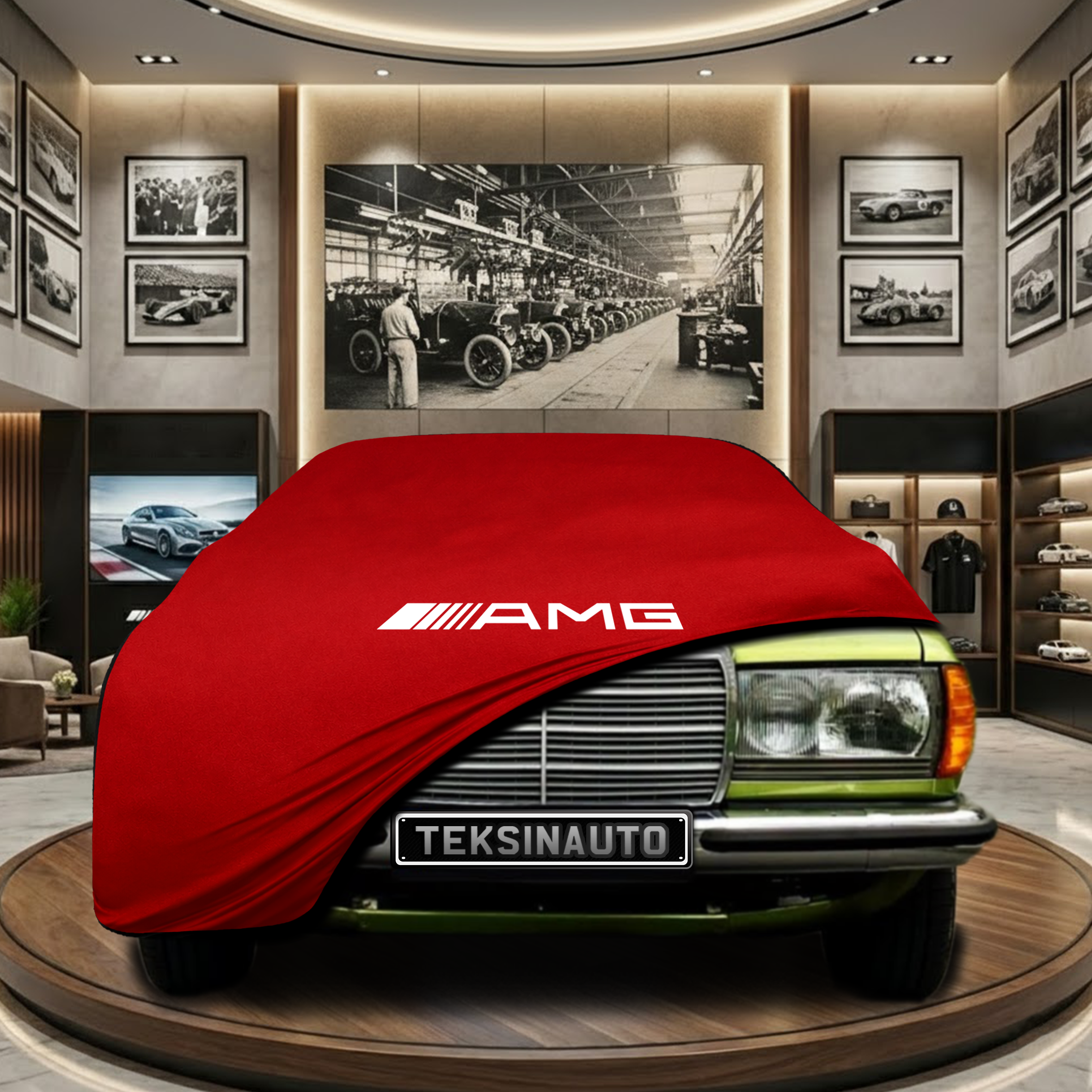 Mercedes Benz C123 Indoor Car Cover Custom Fit, Black, Gray, Blue, Red Color