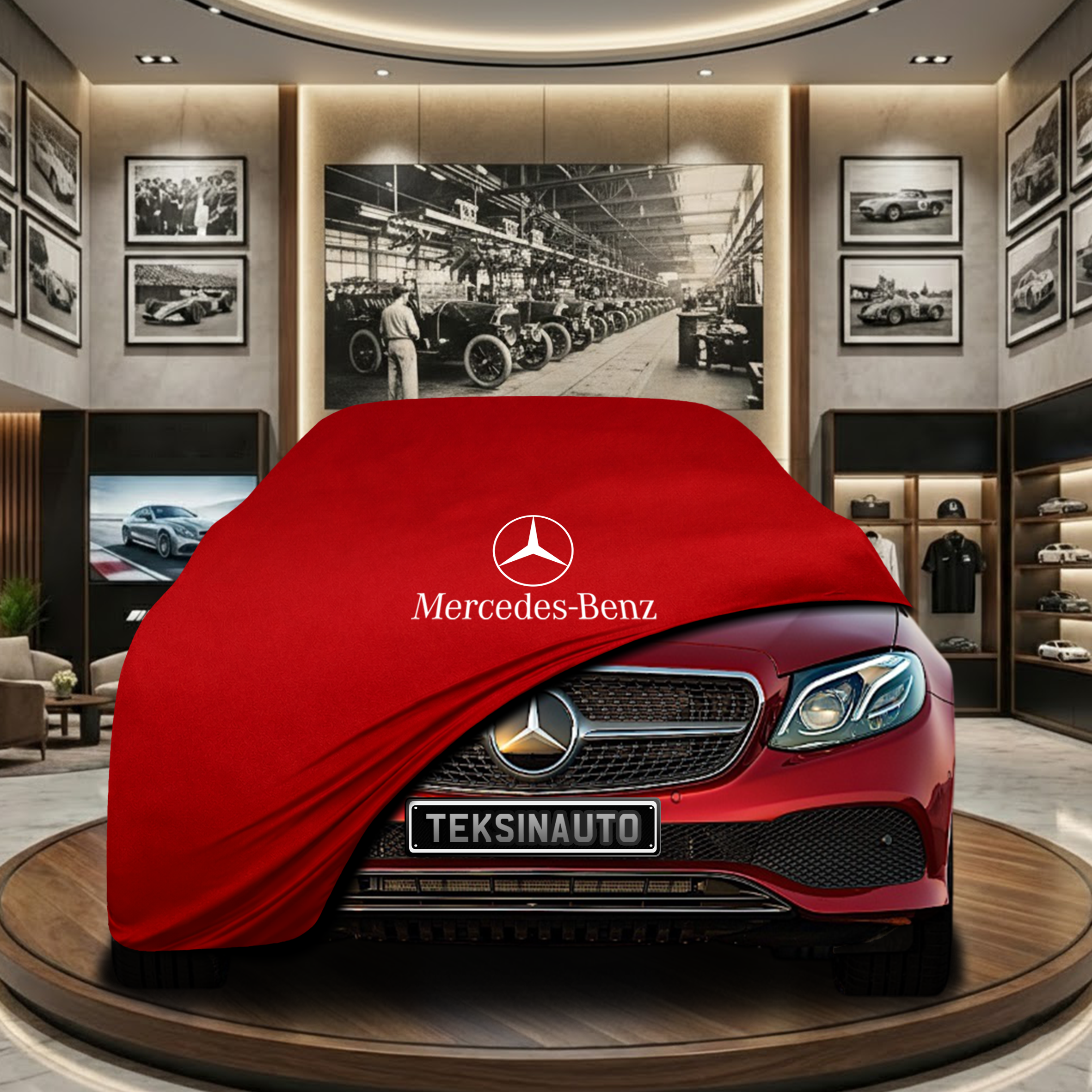 MERCEDES E C238 COUPE 2016-2023 Indoor Car Cover Custom Fit, Black, Gray, Blue, Red Color