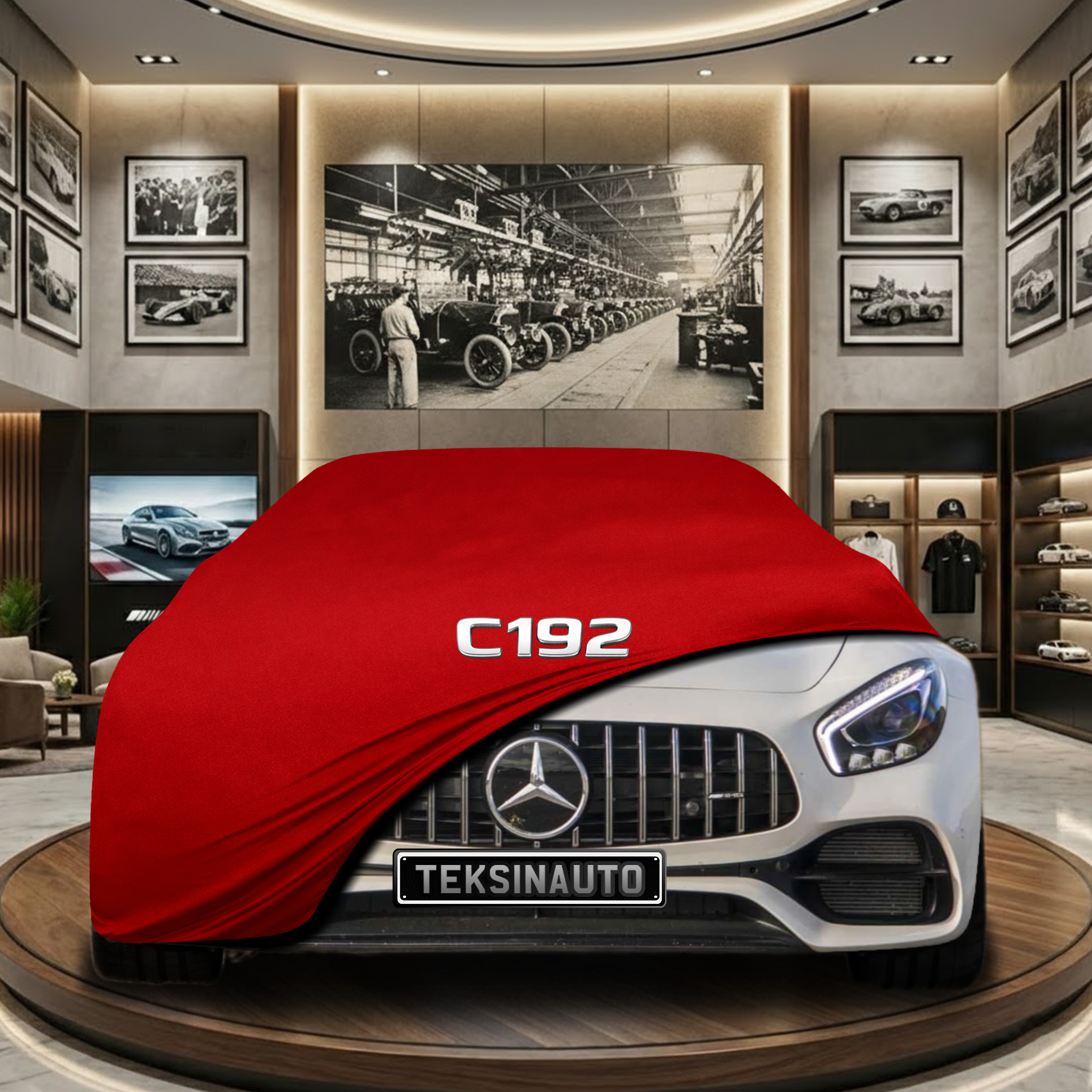 MERCEDES AMG GT C192 2024- Car Cover Custom Fit, Black, Gray, Blue, Red Color