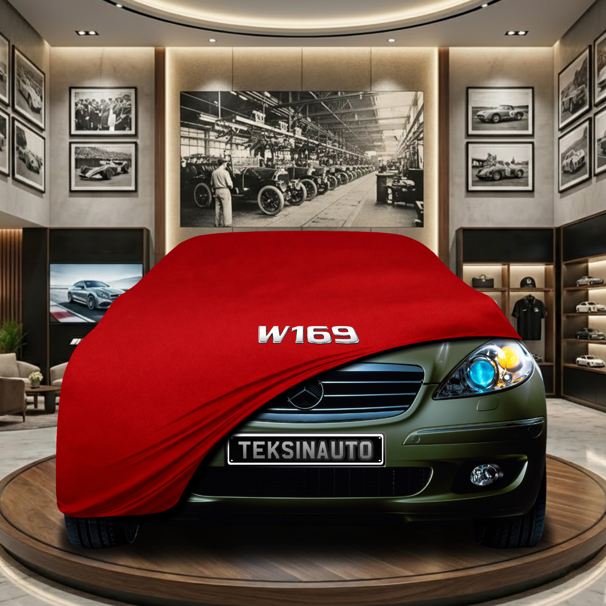 MERCEDES A W169 2004-2009 Car Cover Custom Fit, Black, Gray, Blue, Red Color
