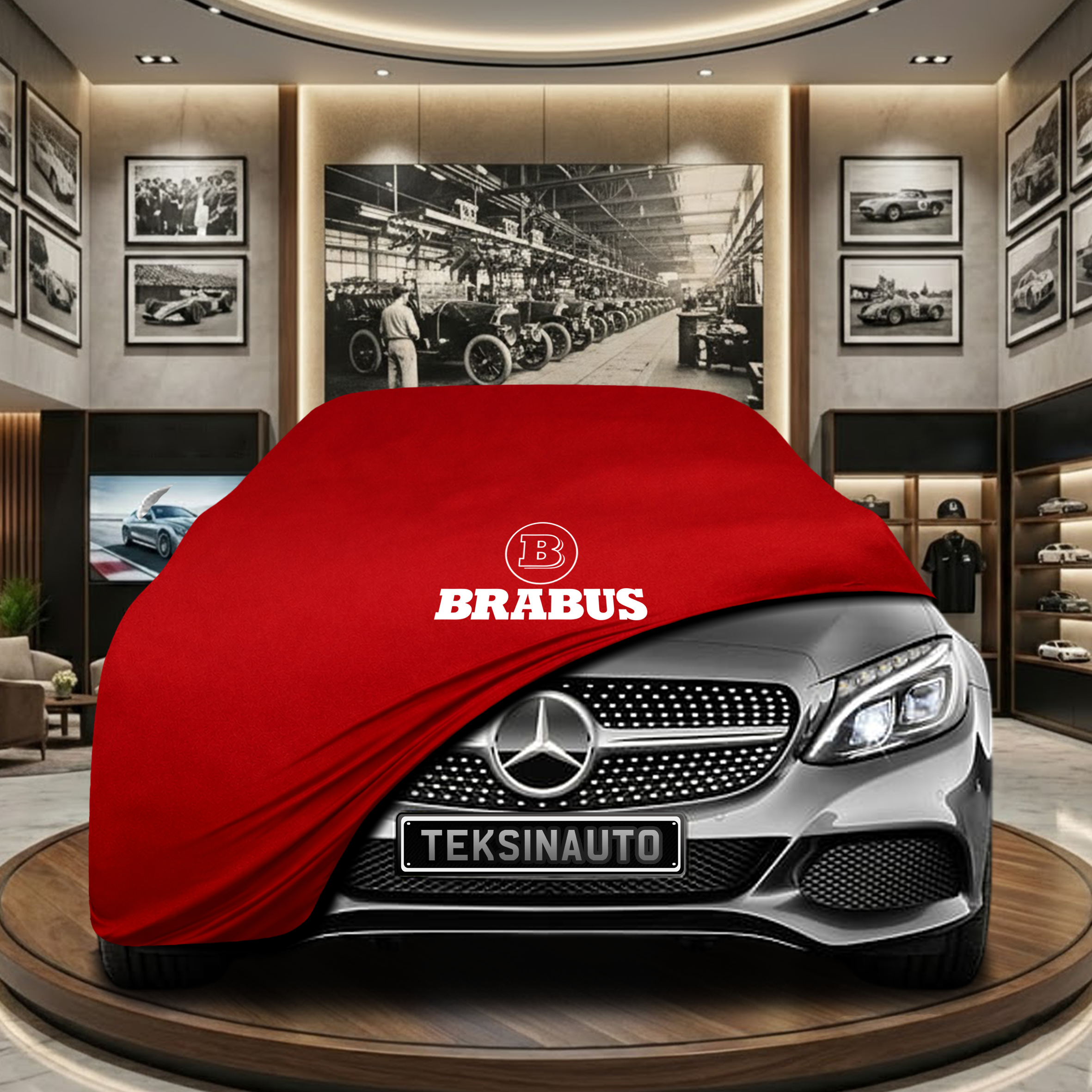 MERCEDES C A205 CABRİO 2014-2021 Car Cover Custom Fit, Black, Gray, Blue, Red Color