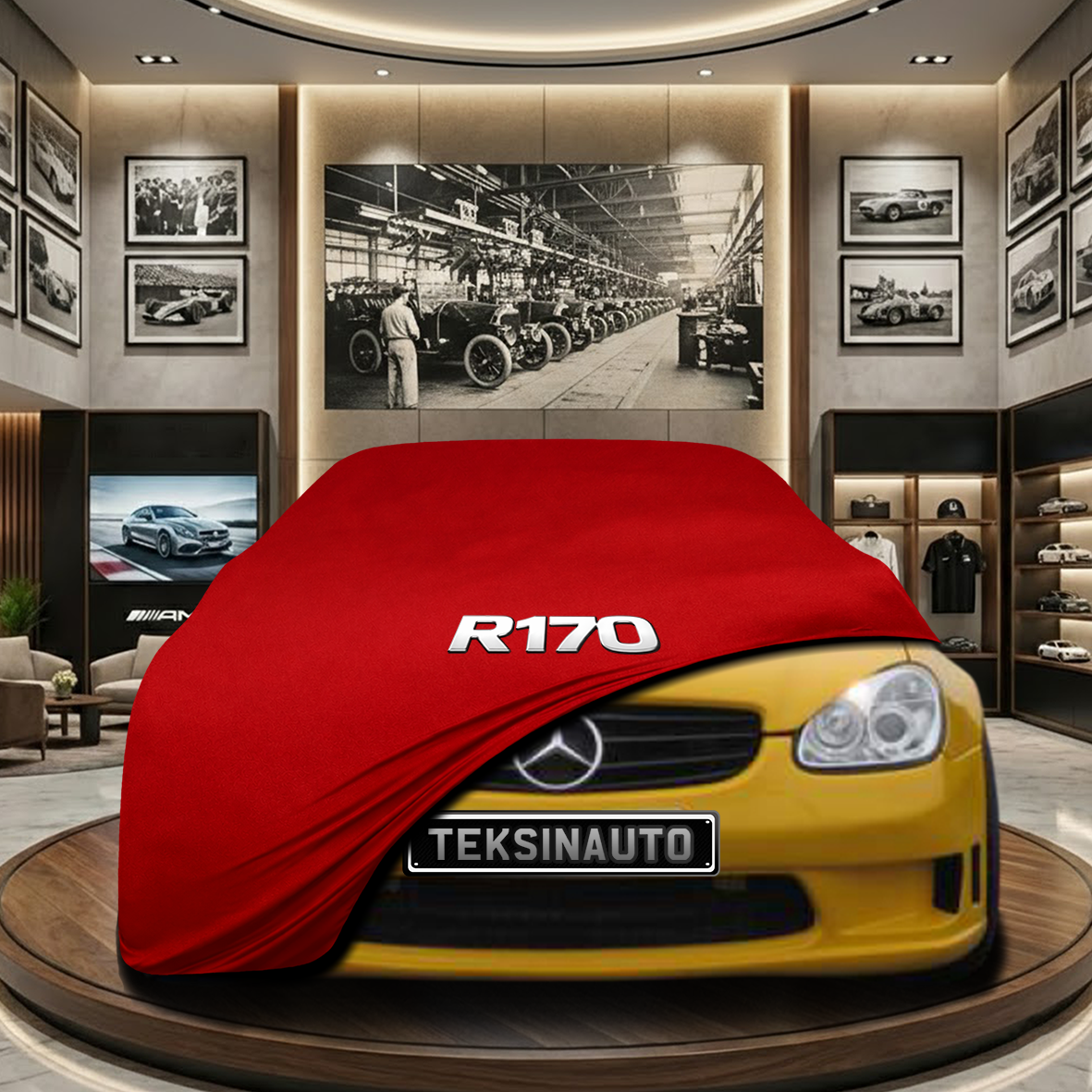 MERCEDES SLK R170 1996-2004 Indoor Car Cover Custom Fit, Black, Gray, Blue, Red Color