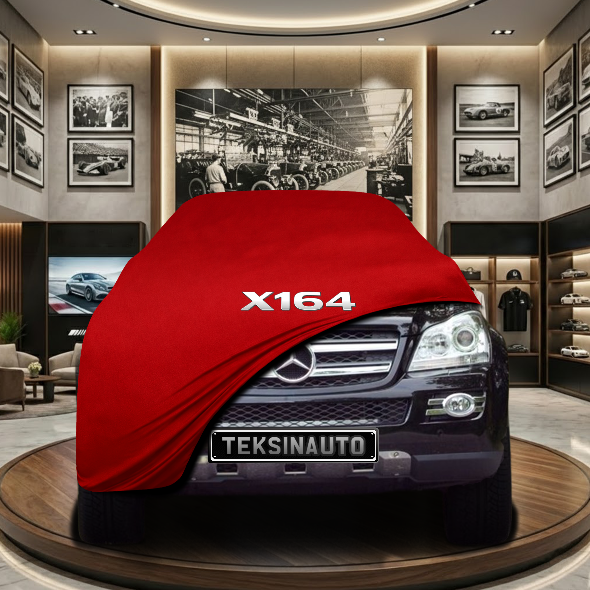 Mercedes Benz GL (X164) (2006-2012) Indoor Car Cover Custom Fit, Black, Gray, Blue, Red Color