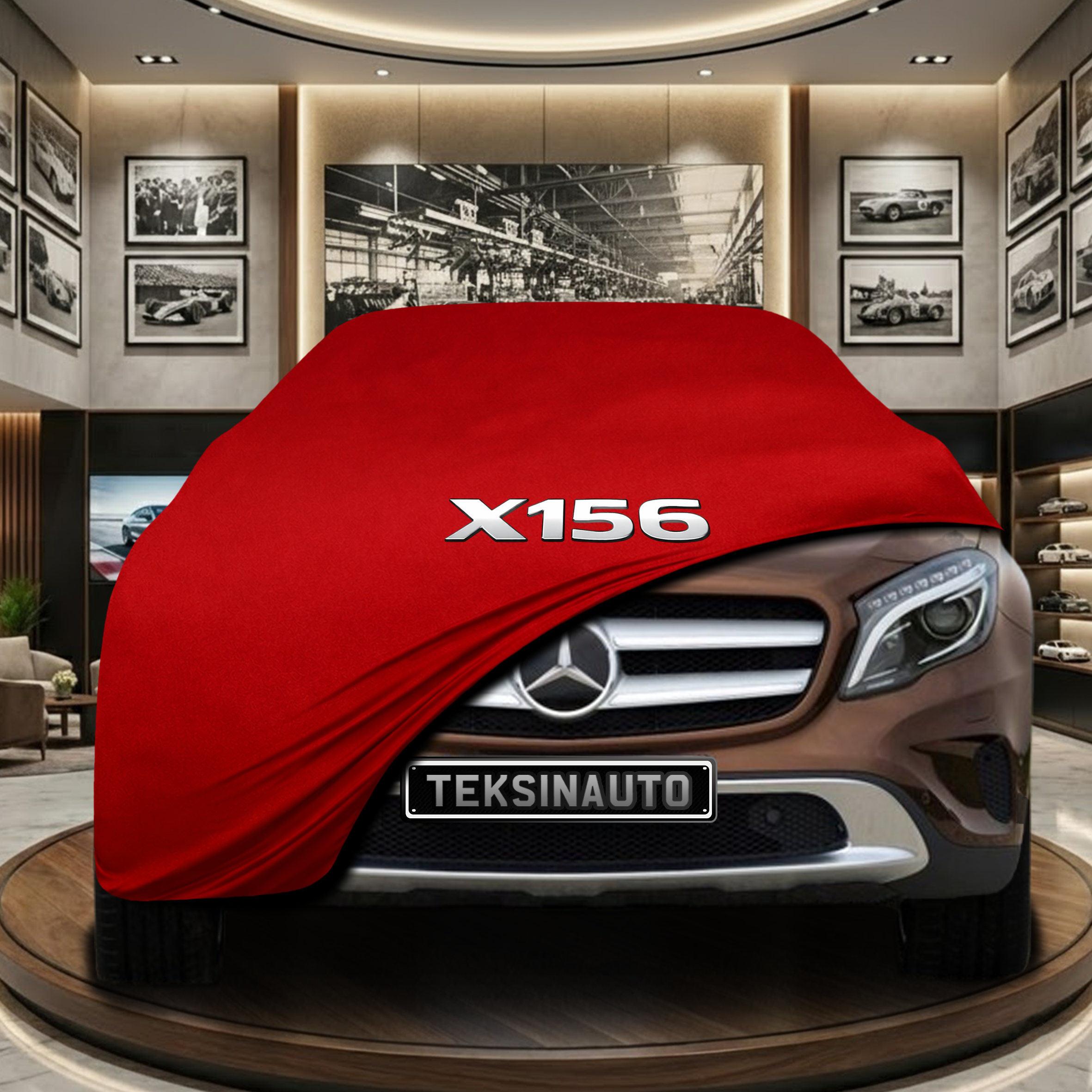 Mercedes Benz GLA X156 (2013-2019) Indoor Car Cover Custom Fit, Black, Gray, Blue, Red Color