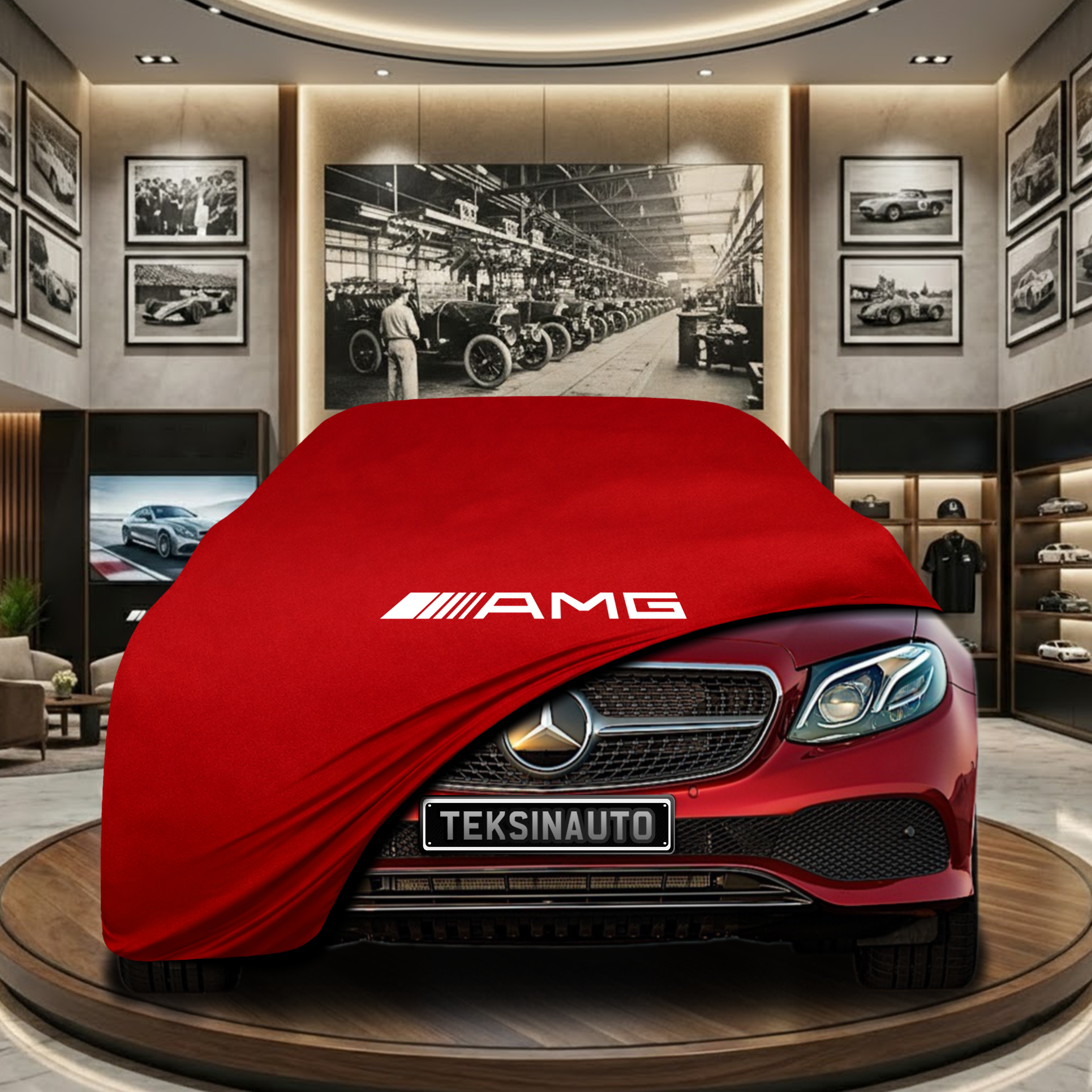 Mercedes Benz E A238 Indoor Car Cover Custom Fit, Black, Gray, Blue, Red Color