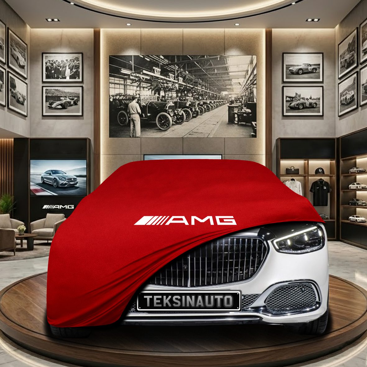 Mercedes Benz S Maybach Z223 Indoor Car Cover Custom Fit, Black, Gray, Blue, Red Color