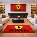 Ferrari Luxury Rug (60x87) INCH (150x220) cm Home, Garage & Display Carpet Auto Area Carpet, Car Garage Decor,Car Floor Mat