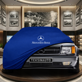 Mercedes Benz S C126 Coupe Indoor Car Cover Custom Fit, Black, Gray, Blue, Red Color