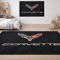 Corvette Premium Luxury Rug (60x87) INCH (150x220) cm Home, Garage & Display Carpet Auto Area Carpet, Car Garage Decor,Car Floor Mat