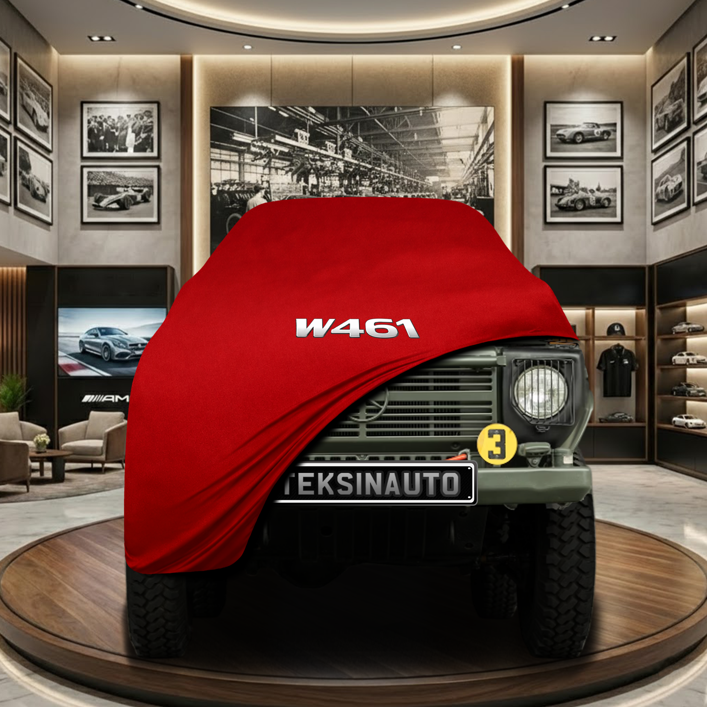 MERCEDES G W461 1979-1992 Indoor Car Cover Custom Fit, Black, Gray, Blue, Red Color
