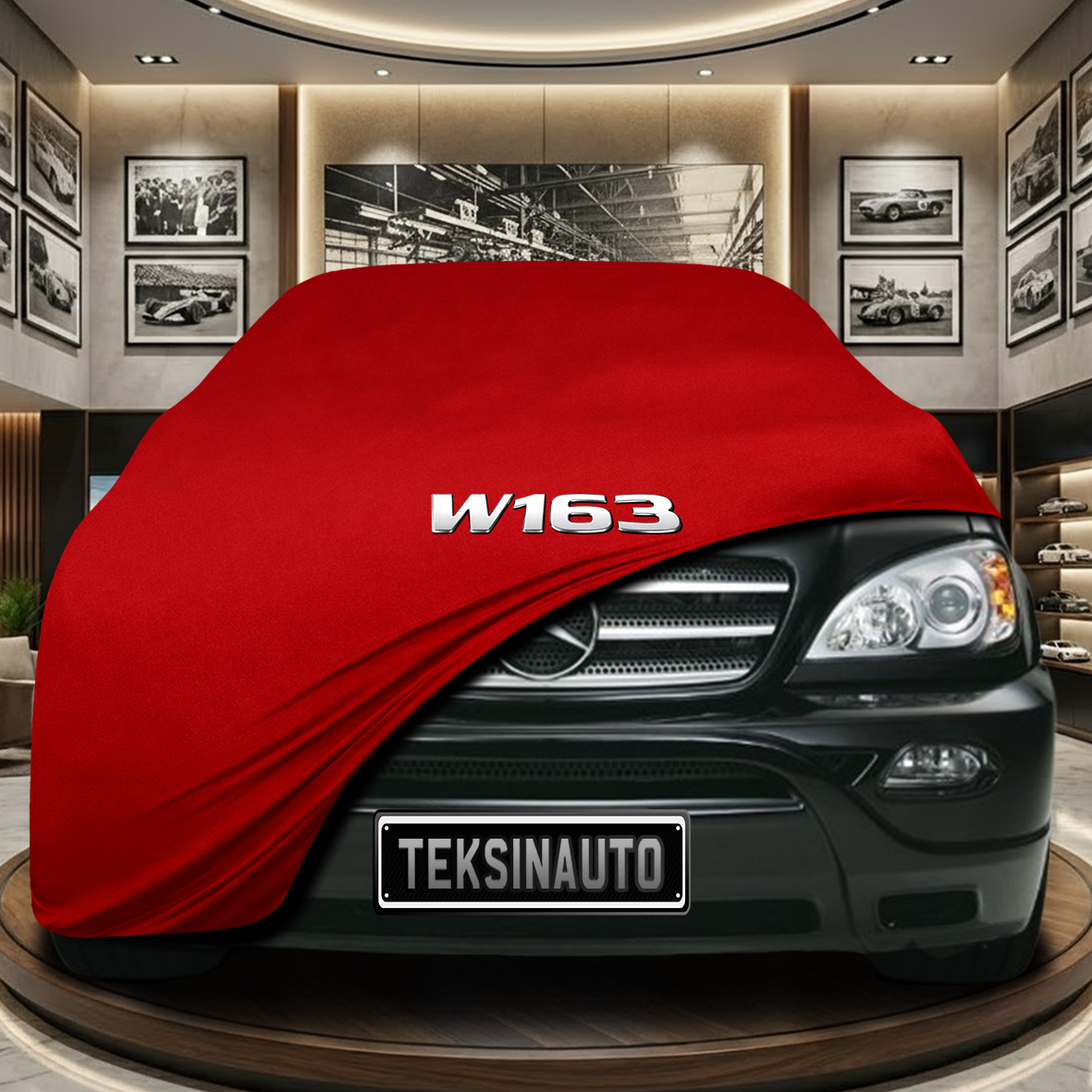 Mercedes Benz M W163 Indoor Car Cover Custom Fit, Black, Gray, Blue, Red Color