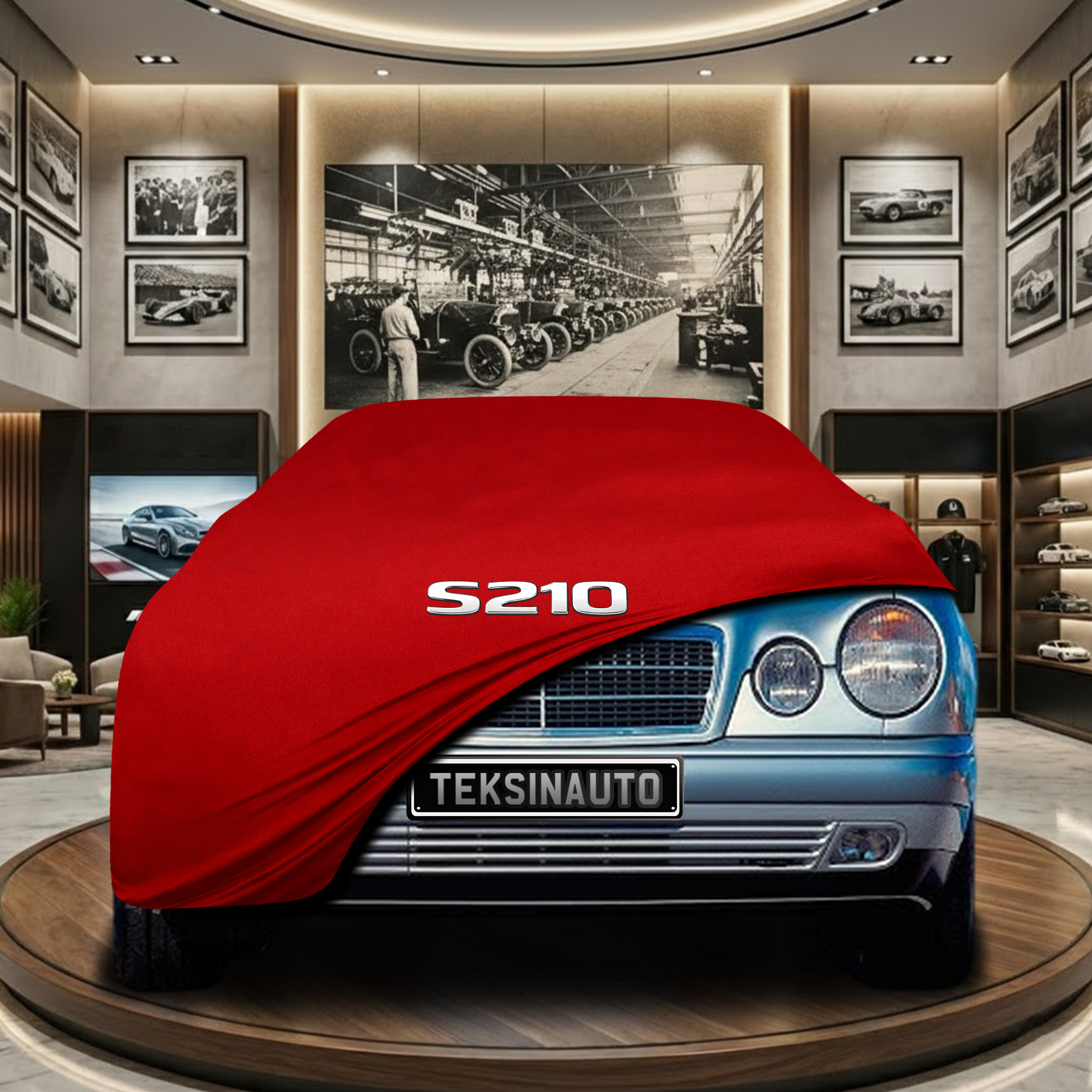 MERCEDES E S210 SW 1995-2002 Indoor Car Cover Custom Fit, Black, Gray, Blue, Red Color
