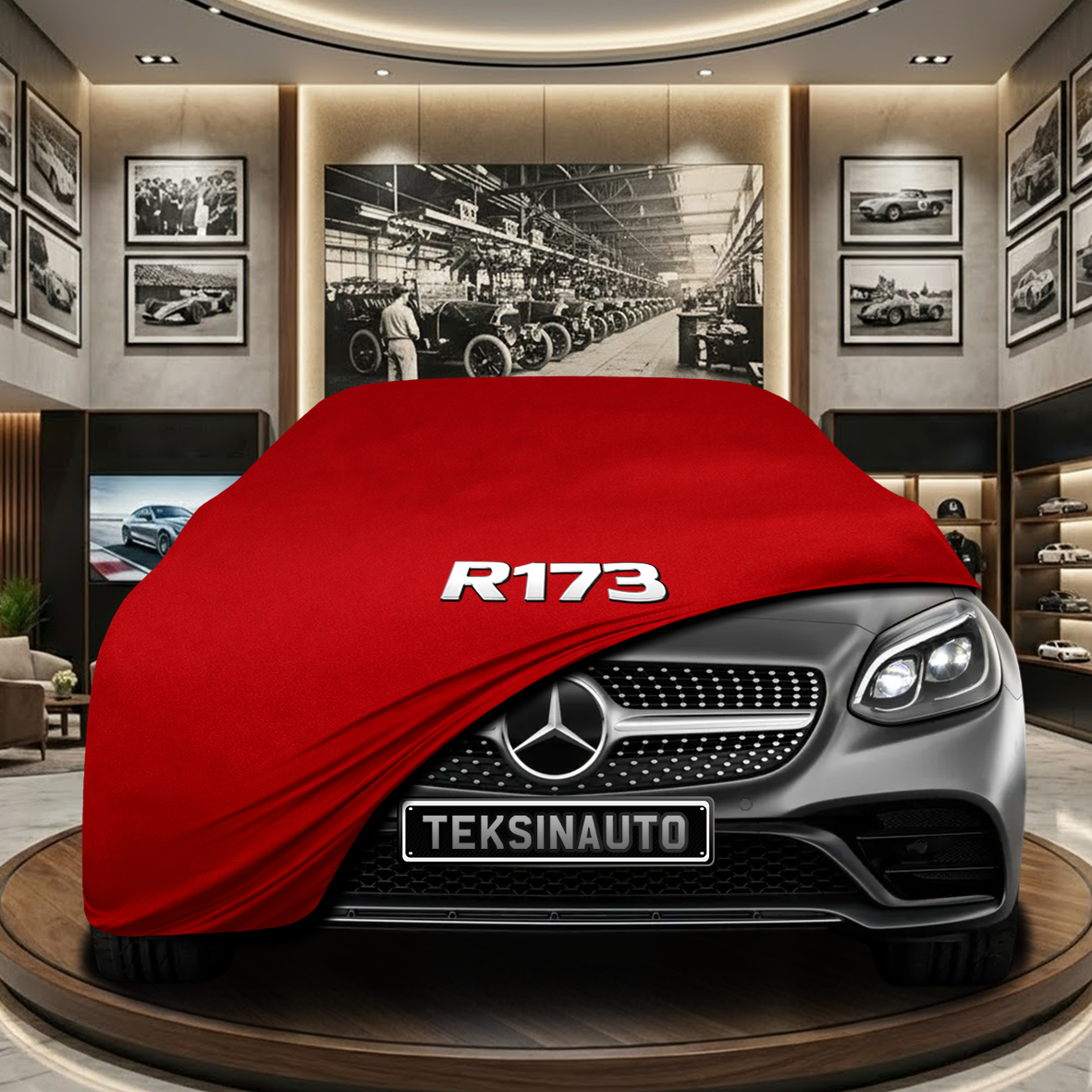 MERCEDES SLC R173 Indoor Car Cover Custom Fit, Black, Gray, Blue, Red Color