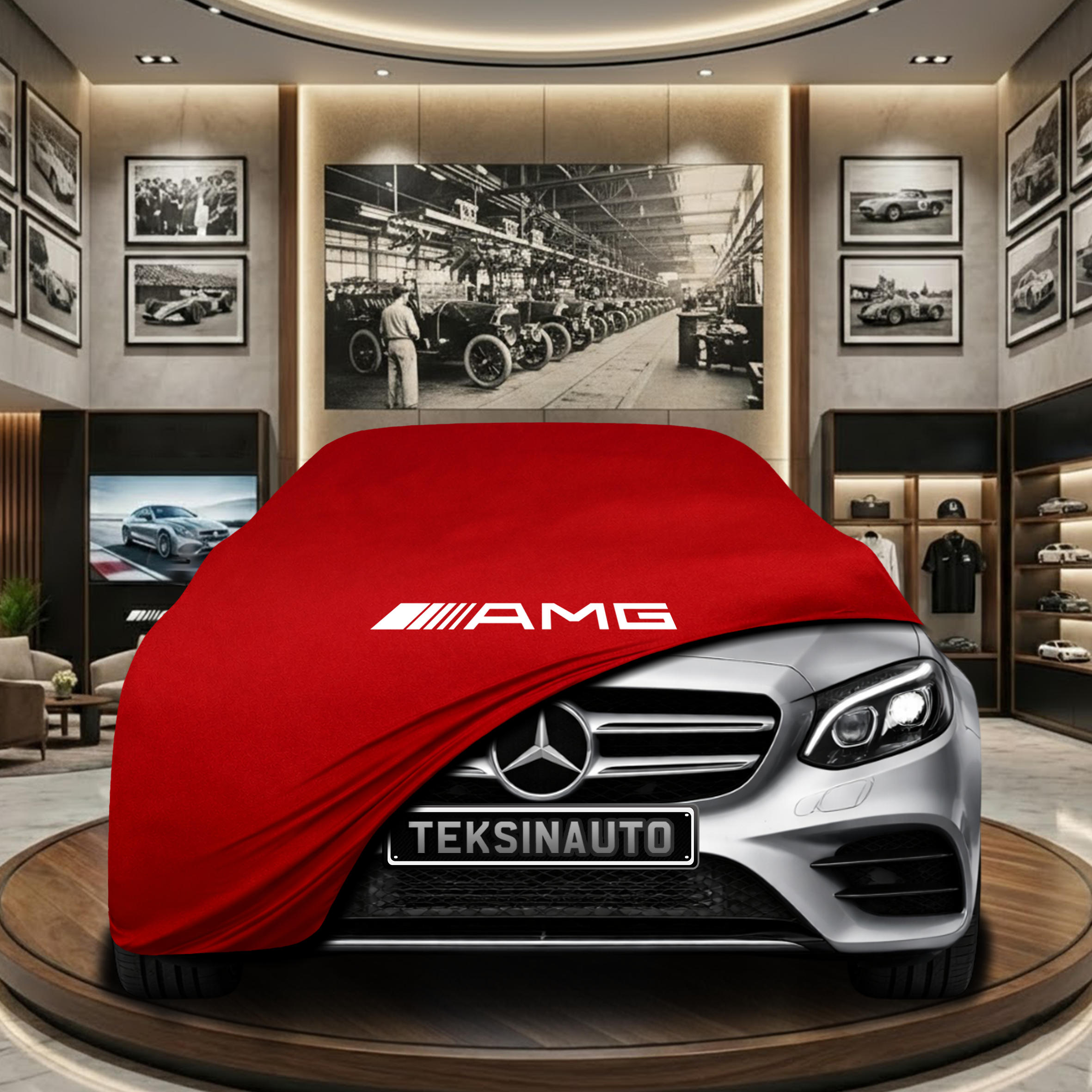 Mercedes Benz E W213 Indoor Car Cover Custom Fit, Black, Gray, Blue, Red Color